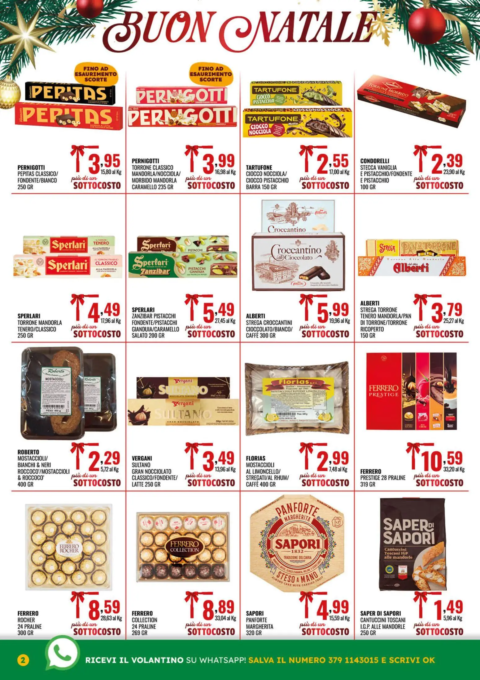 Volantino GECOP del 15.12.2025 | Pagina: 2 | Prodotti: Pane, Latte, Limoncello, Pistacchi