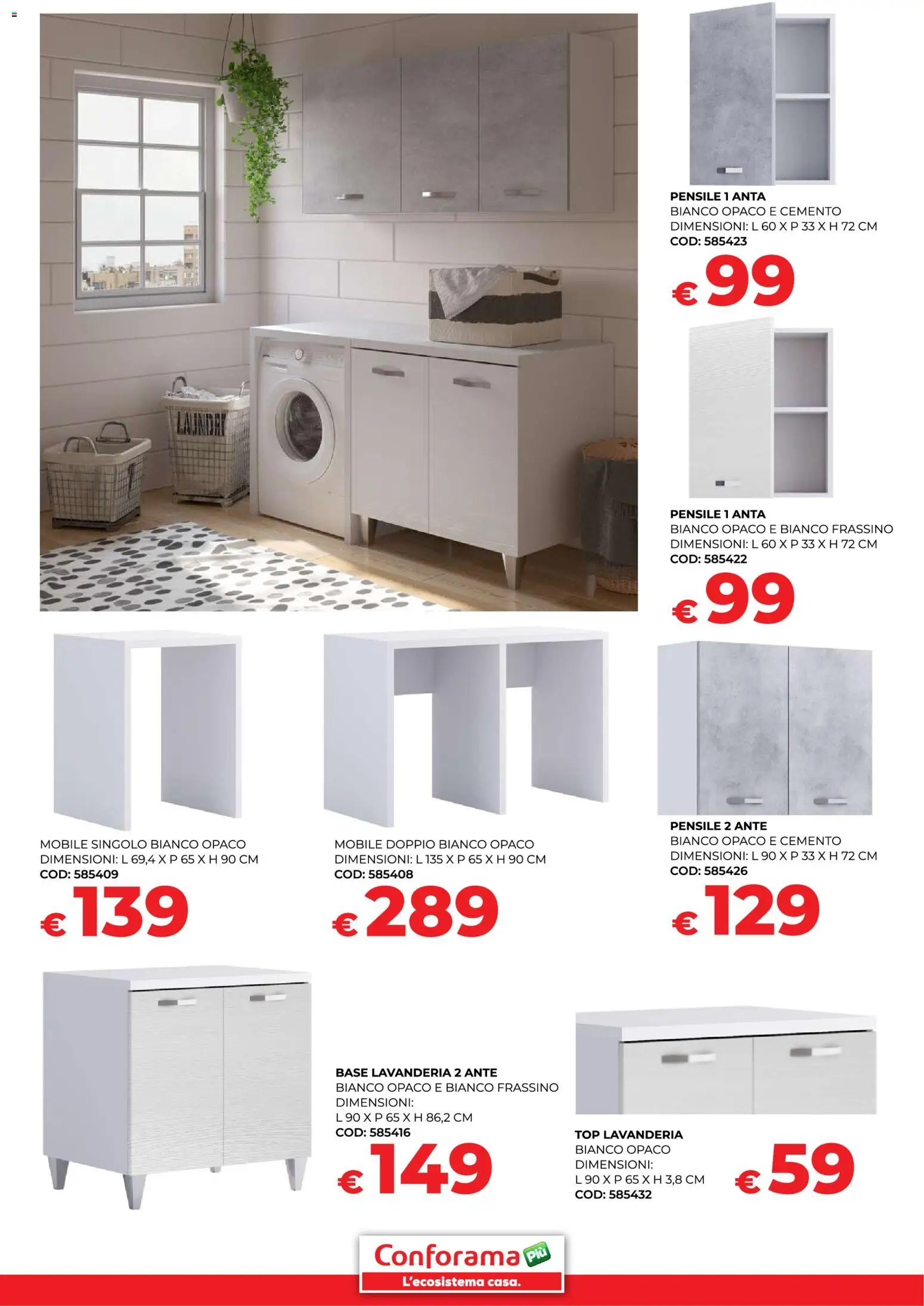 Volantino Conforama del 30.01.2026 | Pagina: 20 | Prodotti: Mobile, Top