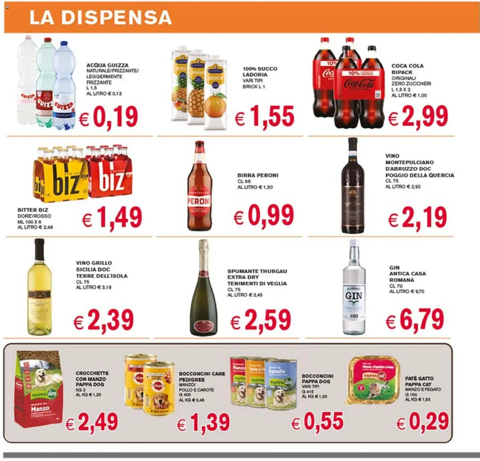 Volantino Coal del 26.03.2026 | Pagina: 10 | Prodotti: Pollo, Acqua, Crocchette, Coca Cola