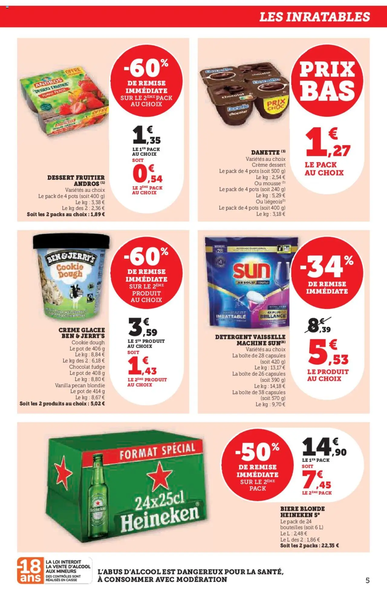  | Page: 5 | Produits: Bière blonde, Chocolat, Bière, Crème
