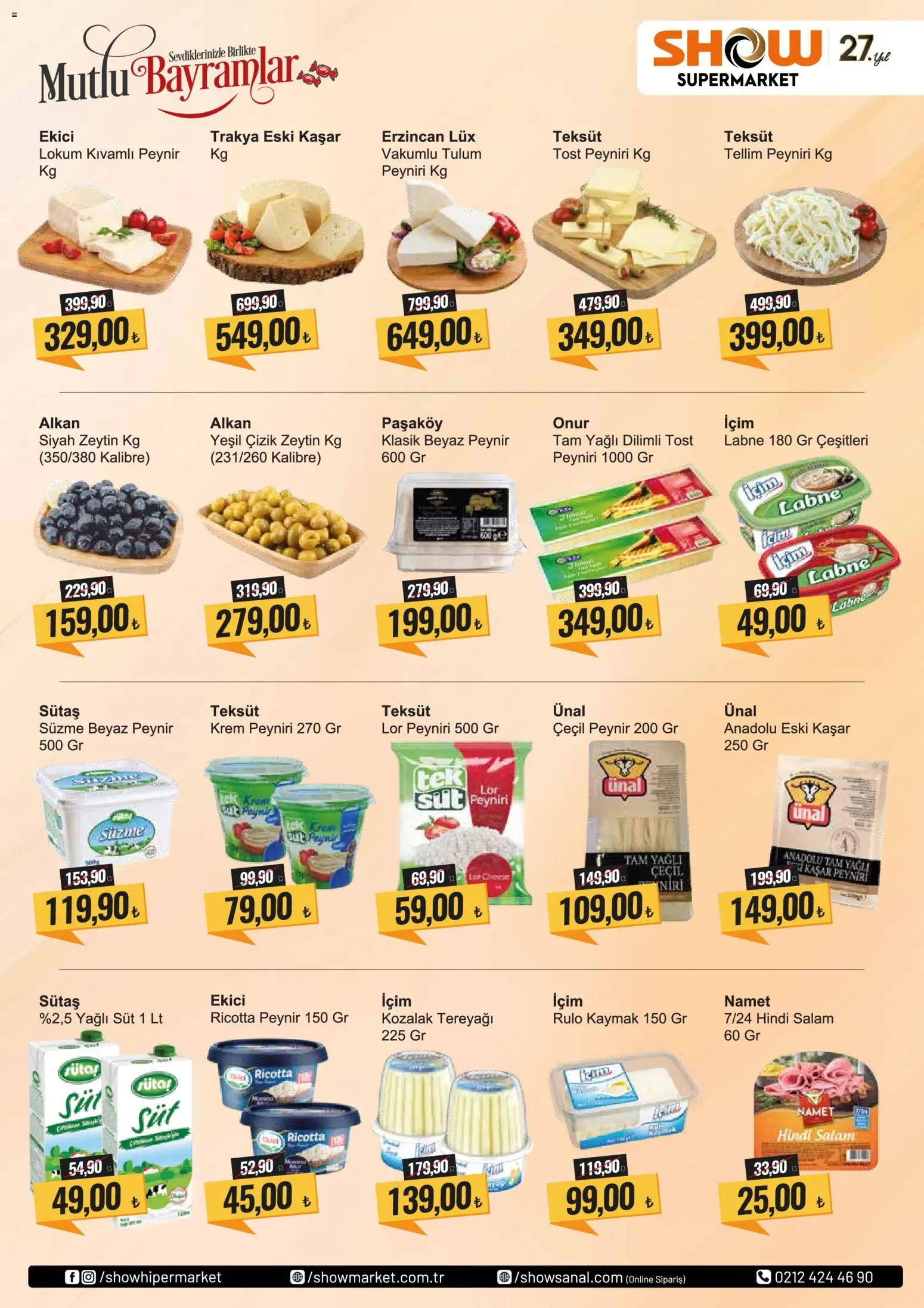 Show Market Katalog - 13.03.2026 tarihinden itibaren geçerlidir | Sayfa: 4 | Ürünler: Krem, Süt, Peynir, Tulum