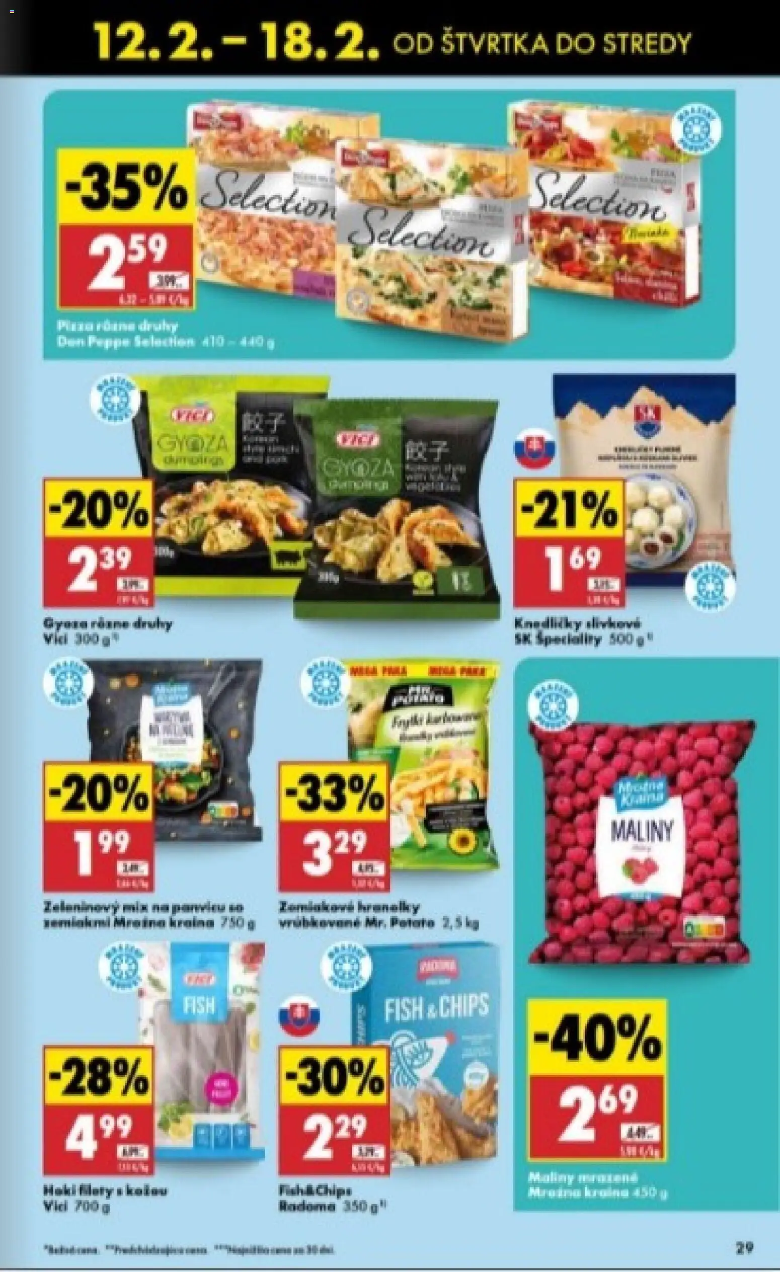 Nové Biedronka akcie – leták je platný od 12.02.2026 | Strana: 29 | Produkty: Maliny