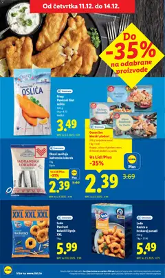 Ledo Panirani kolutići lignje XXL, Panirani kolutići lignje XXL, 1 kg - Pregled kataloga iz trgovine Lidl, vrijedi od 08.12.2025 | Stranica: 86