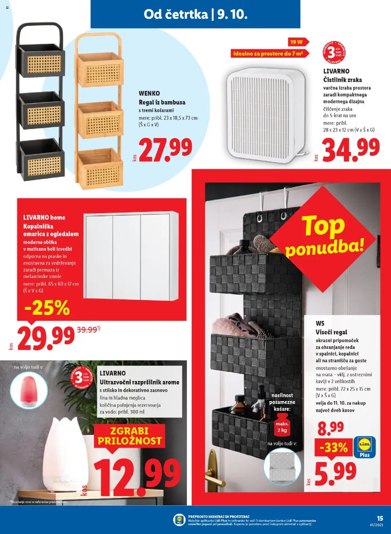 Novi Lidl katalog ponudbe – veljaven od 09.10.2025 | Stran: 23 | Izdelki: Regal, Vrata, Omarica