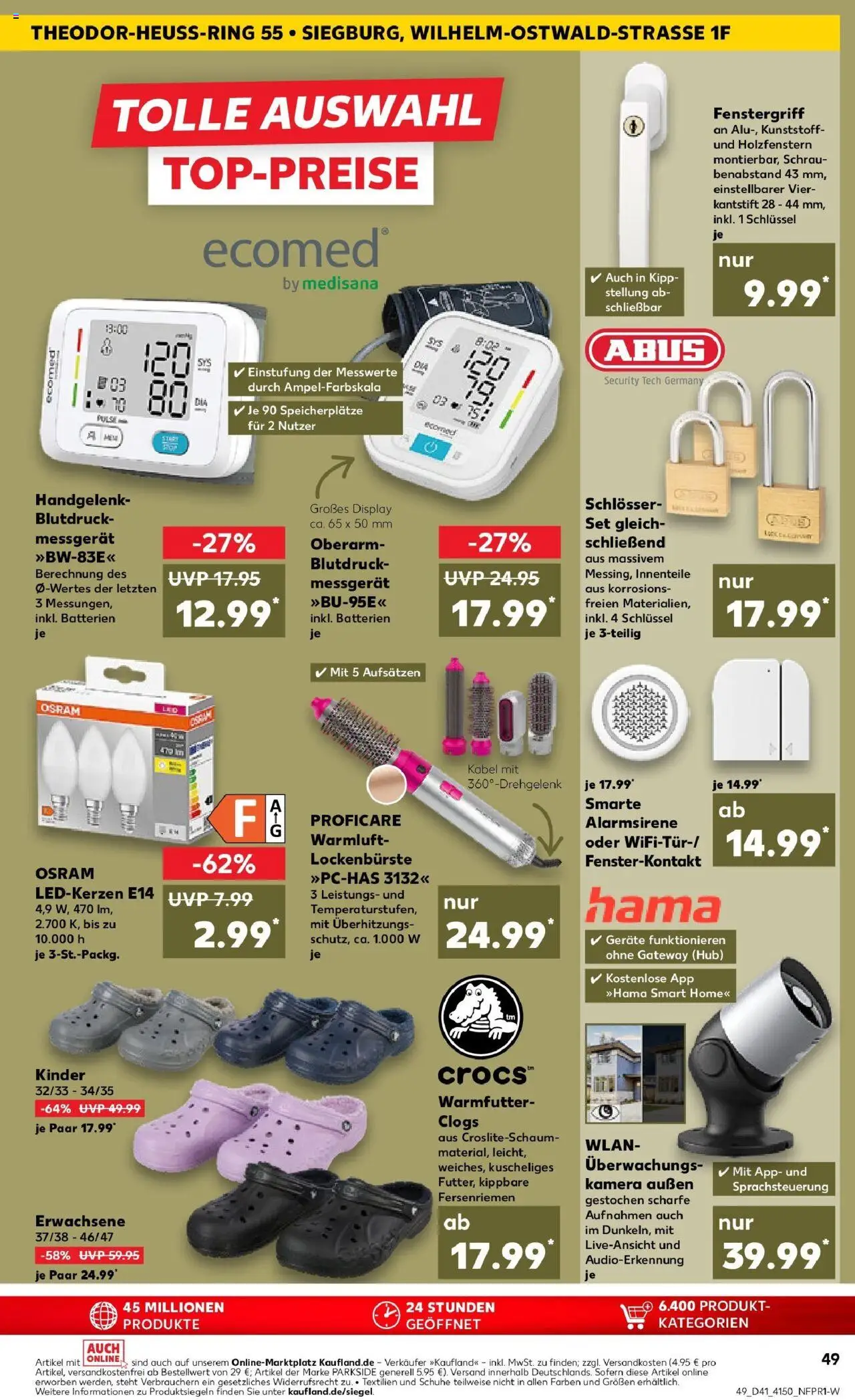 Kaufland prospekt Troisdorf	 – gültig ab 09.10.2025 | Seite: 49 | Produkte: Kamera, Kabel, Batterien, Monitor