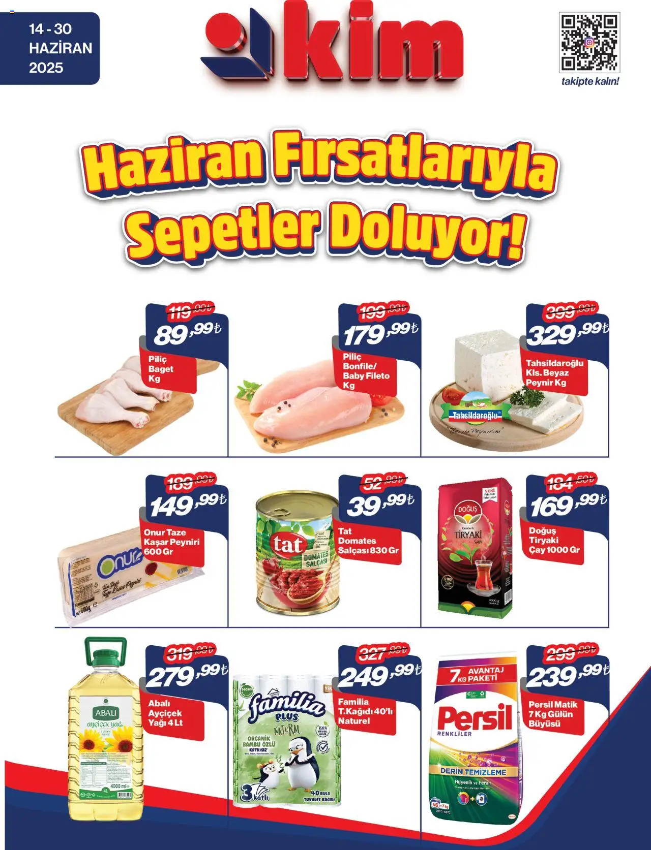 Kim Market Katalog - 14.06.2025 tarihinden itibaren geçerlidir | Sayfa: 1 | Ürünler: Tuvalet, Çay, Yağ, Piliç