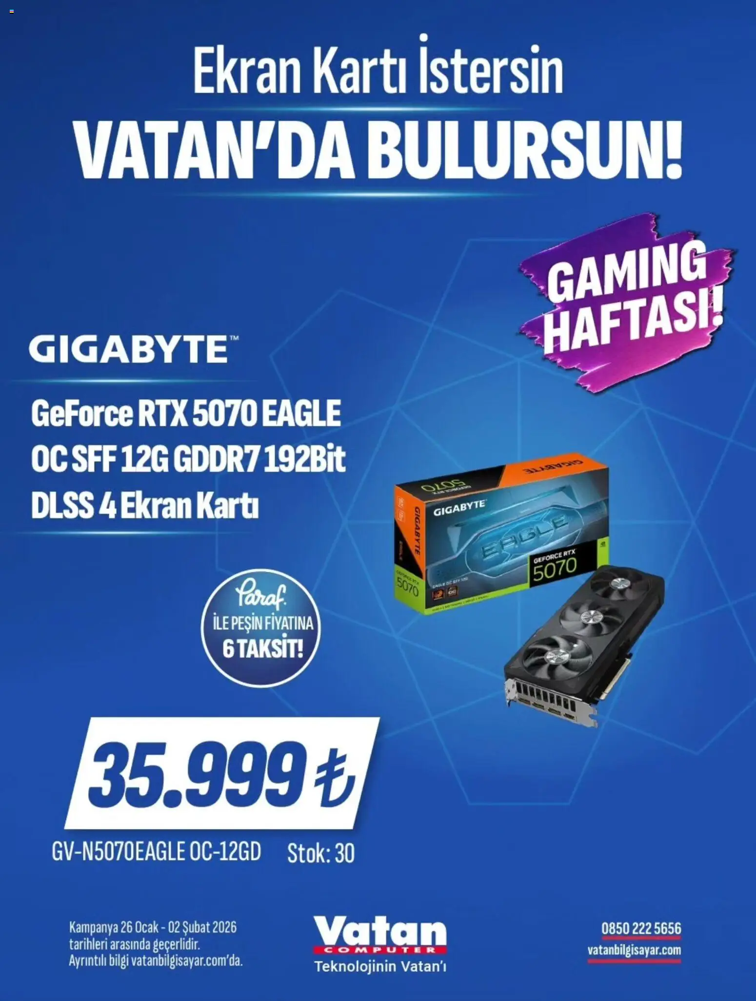 Vatan Bilgisayar İndirim - 26.01.2026 tarihinden itibaren geçerlidir | Sayfa: 1 | Ürünler: Ocak