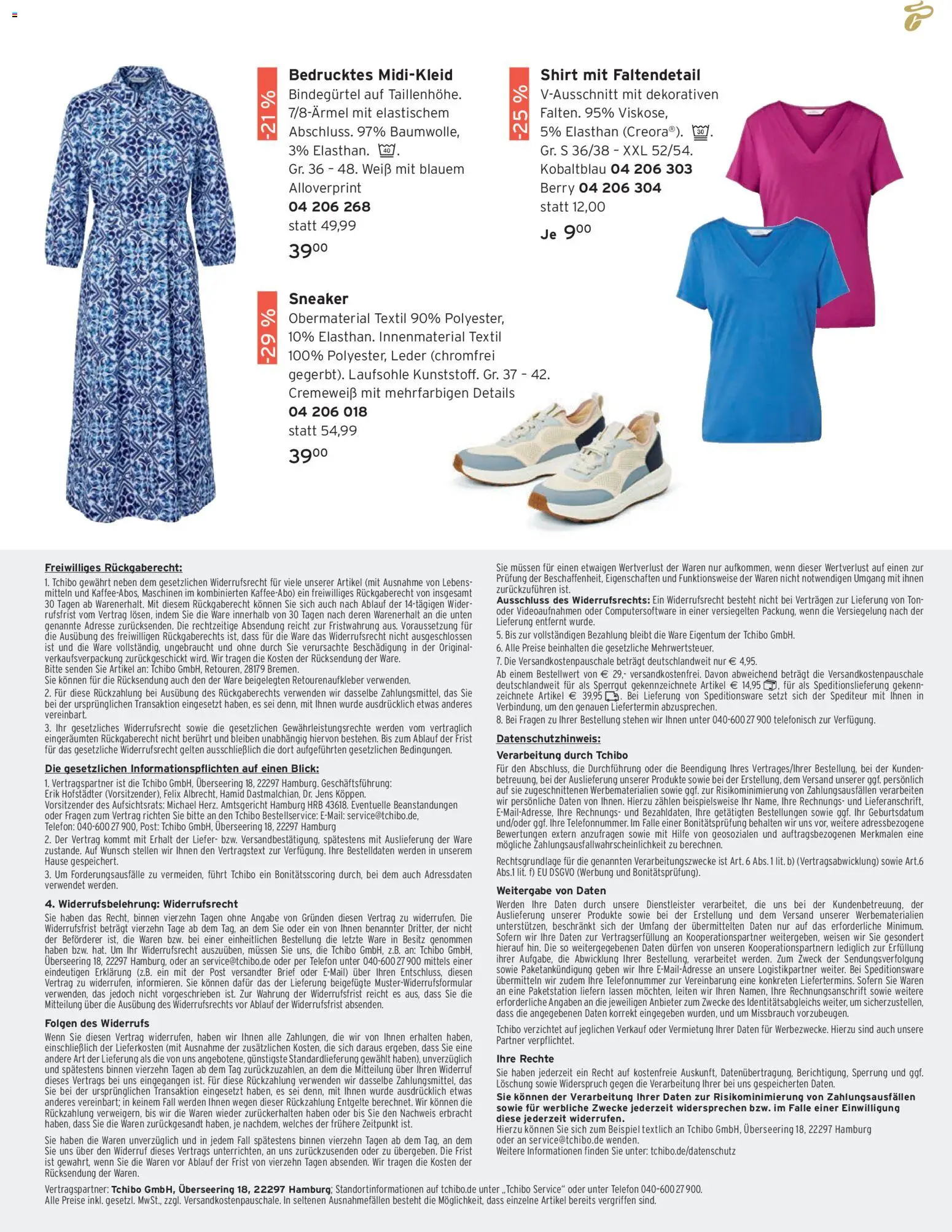 Tchibo Prospekt April – gültig ab 01.04.2026 | Seite: 177 | Produkte: Shirt, Midikleid, Telefon