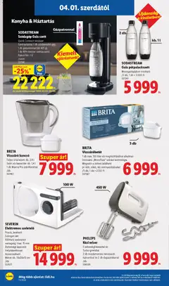 BRITA Vízszűrő kancsó, Teljes űrtartalom: kb. 2,4 l. Szűrt víz kapacitás: kb. 1,4 l. 1 db Maxtra Pro szűrőbetéttel /db - amely érvényes a következő dátumtól: 01.04.2026 | Oldal: 24