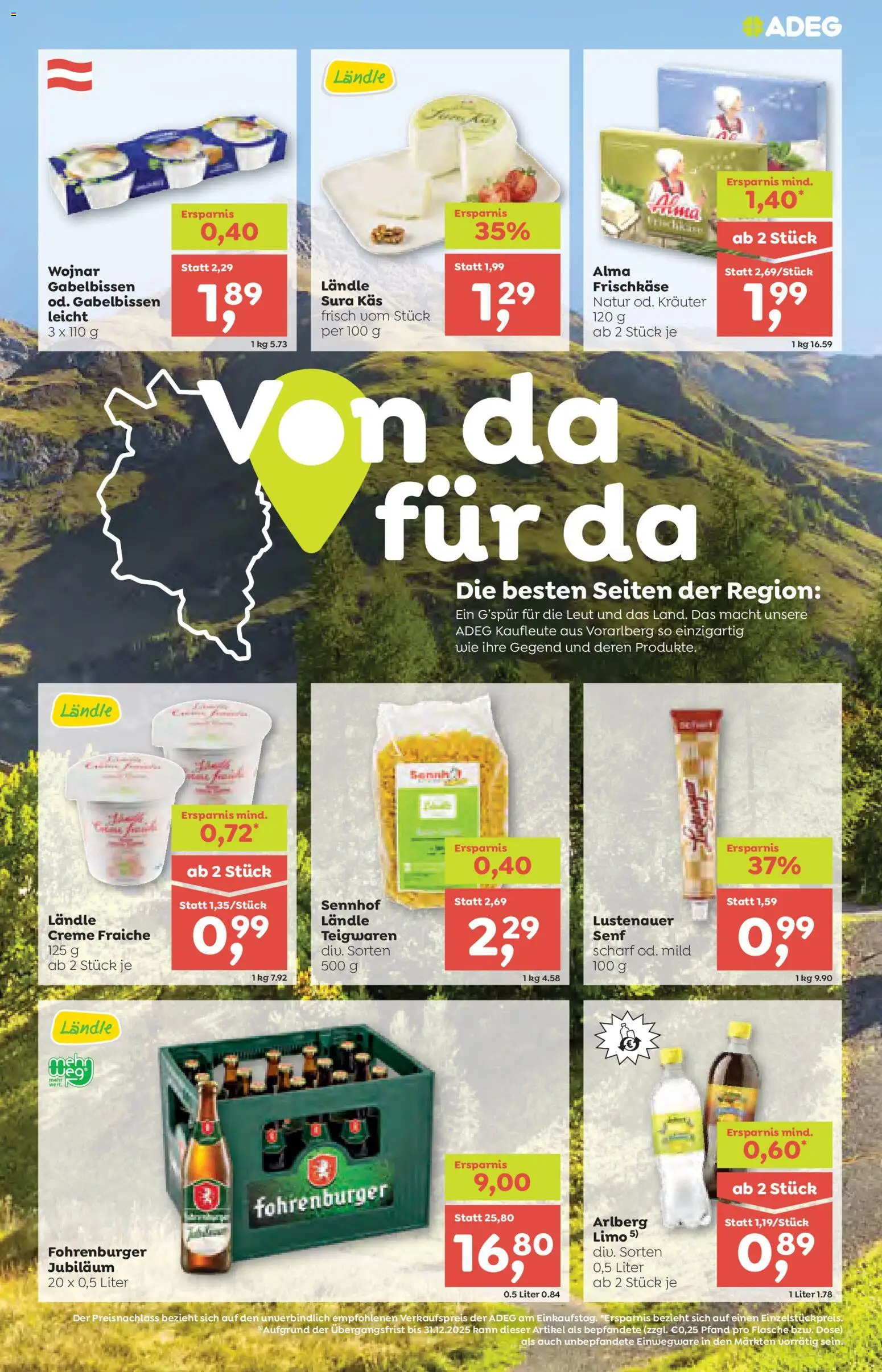 ADEG Vorarlberg gültig ab 23.10.2025 | Seite: 5 | Produkte: Creme
