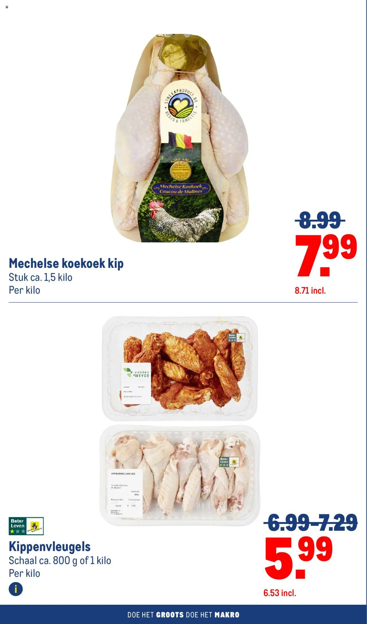  | Pagina: 16 | Producten: Schaal, Kippenvleugels, Gewicht, Kip