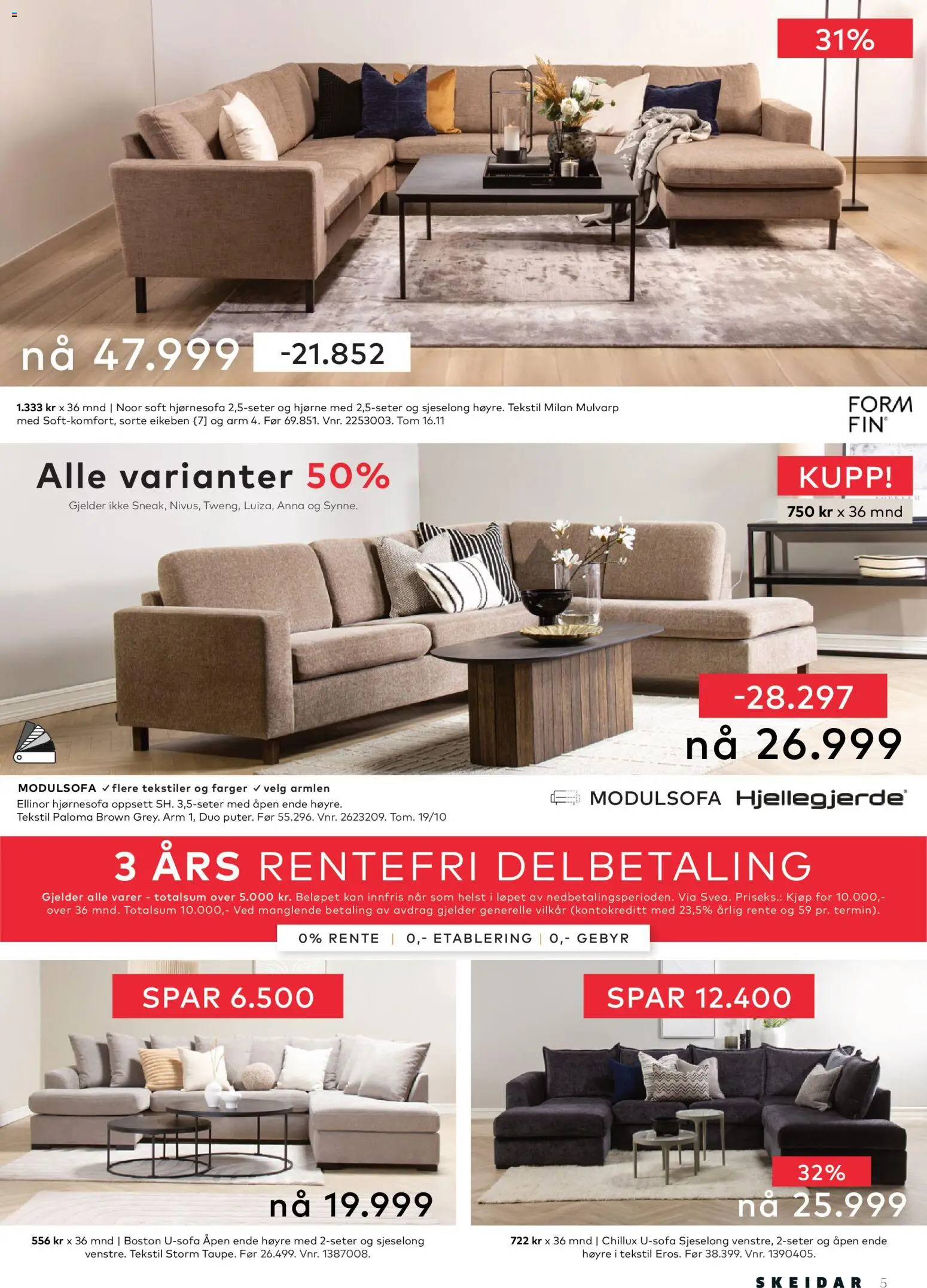 {H1} | Side: 5 | Produkter: Sjeselong