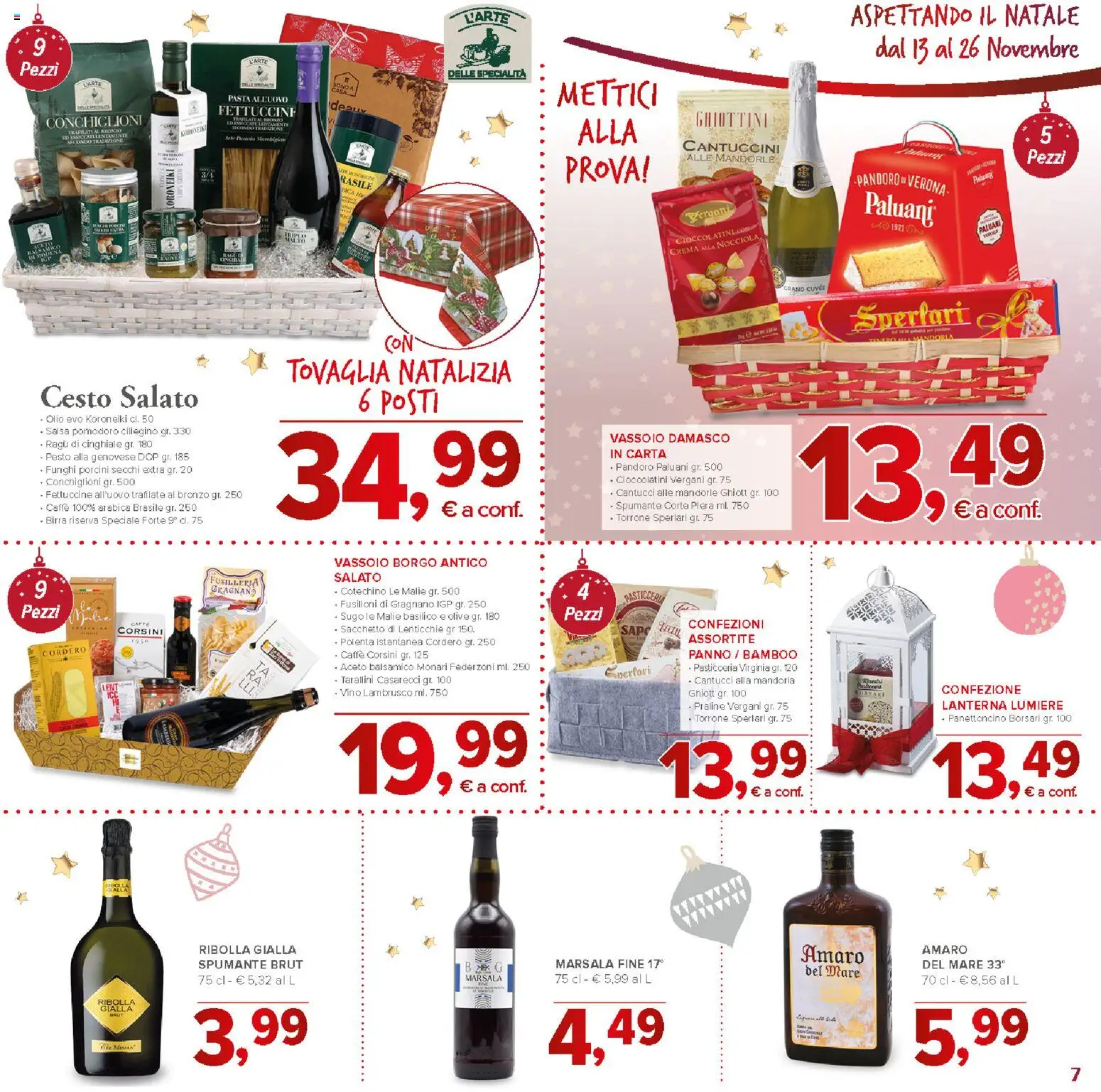 Volantino Todis del 13.11.2025 | Pagina: 7 | Prodotti: Olio, Ragú, Aceto, Fettuccine