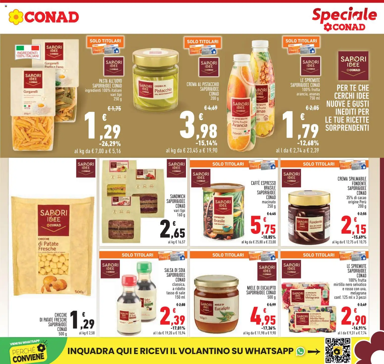 Volantino Conad del 07.01.2026 | Pagina: 3 | Prodotti: Crema, Tè, Patate, Arancia