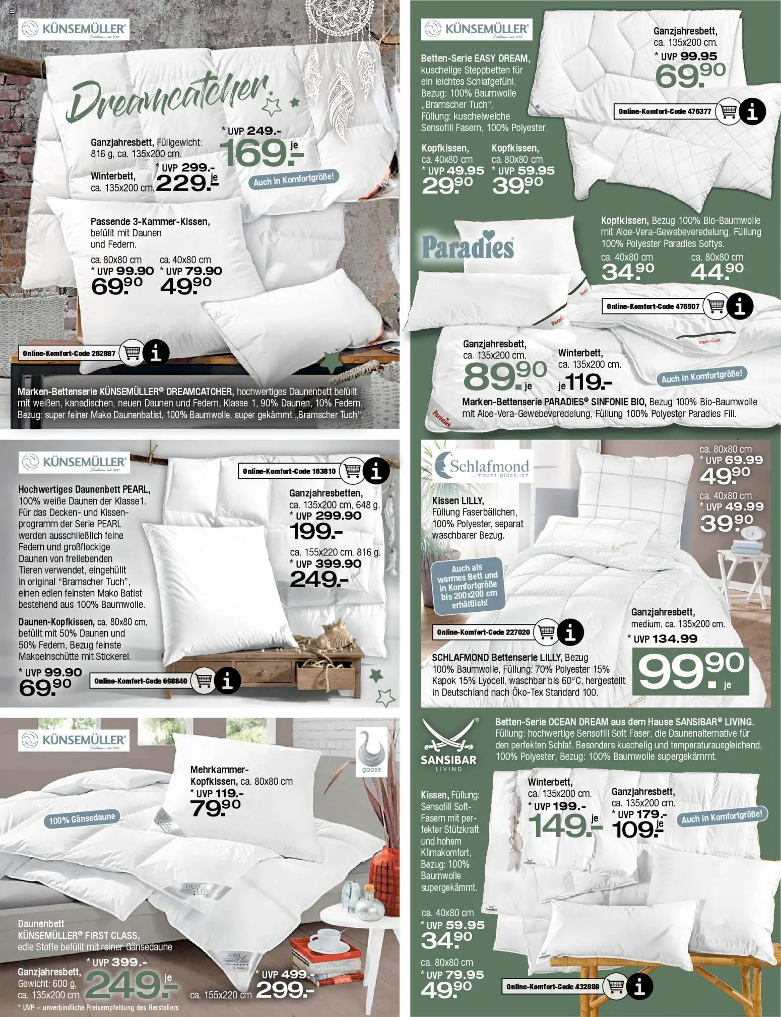 Ostermann - OSTERMANN Weihnachts-Spezial – gültig ab 22.11.2025 | Seite: 16 | Produkte: Gewicht, Bett, Kissen