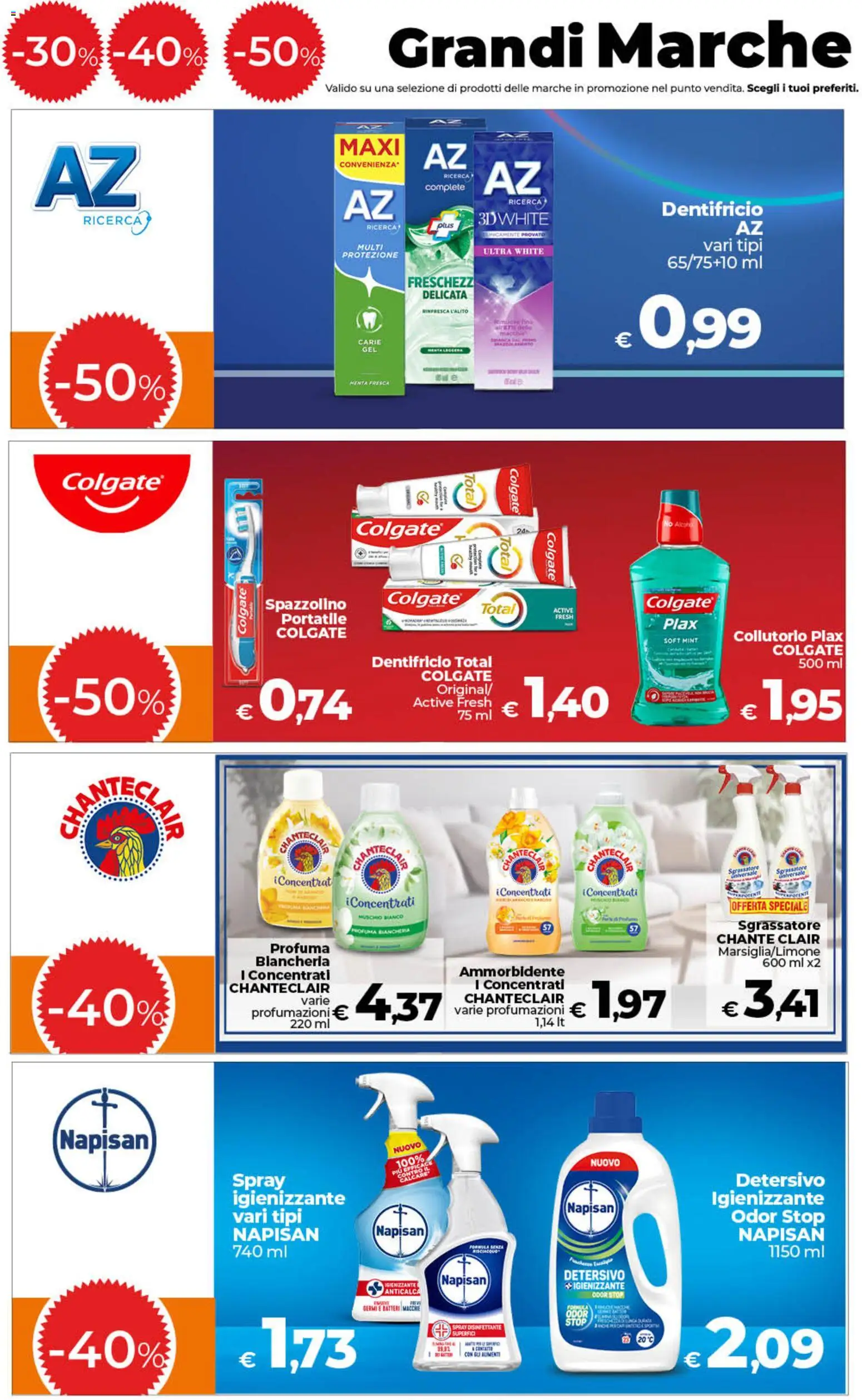 Volantino Ipercoop del 13.02.2026 | Pagina: 12 | Prodotti: Spray disinfettante, Spazzolino, Sgrassatore, Menta