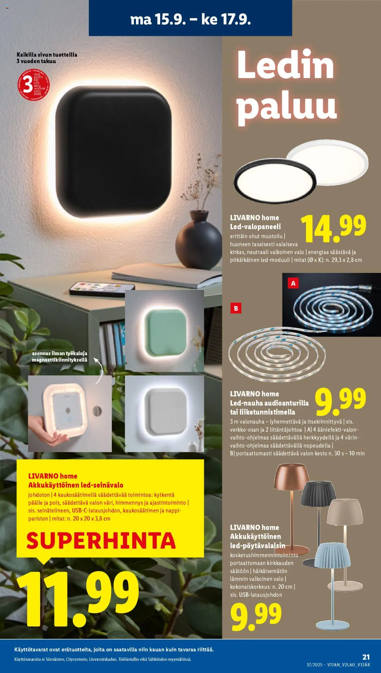 Lidl tarjoukset - Rovaniemi – voimassa 11.09.2025 alkaen | Sivu: 25