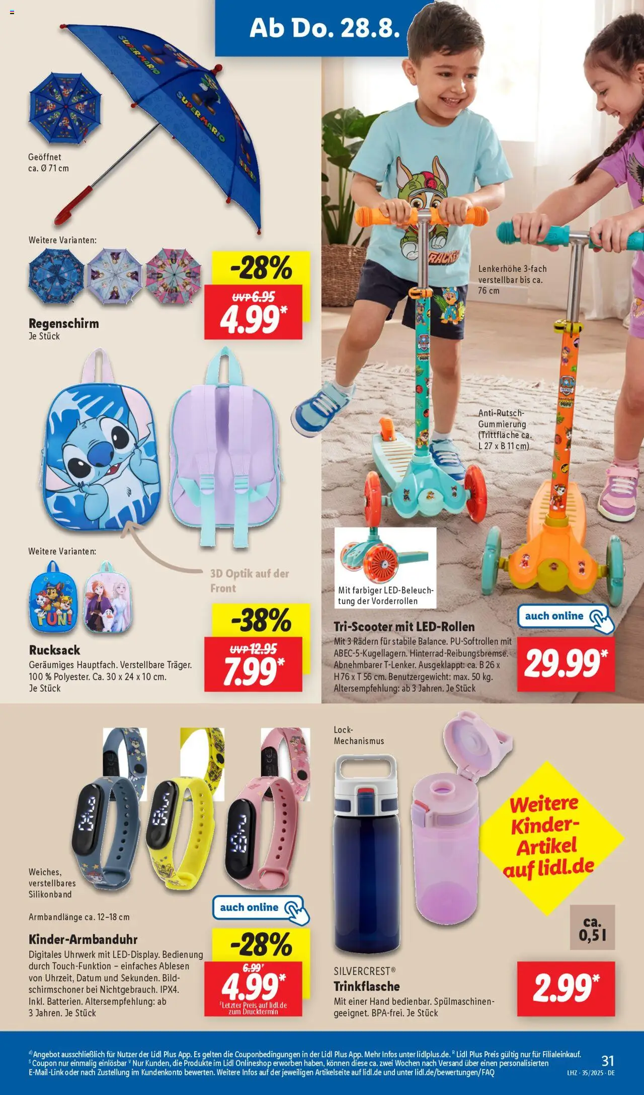 Lidl Prospekt Holzminden	 - gültig ab dem 25.08.2025 | Seite: 19 | Produkte: Rucksack, Regenschirm