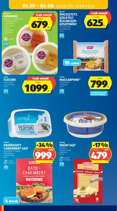 PANÍROZOTT CAMEMBERT SAJT, vörösáfonya-öntettel, 350 g/doboz - amely érvényes a következő dátumtól: 02.04.2026 | Oldal: 40 | Termékek: Edami sajt, Vegán, Camembert, Szósz