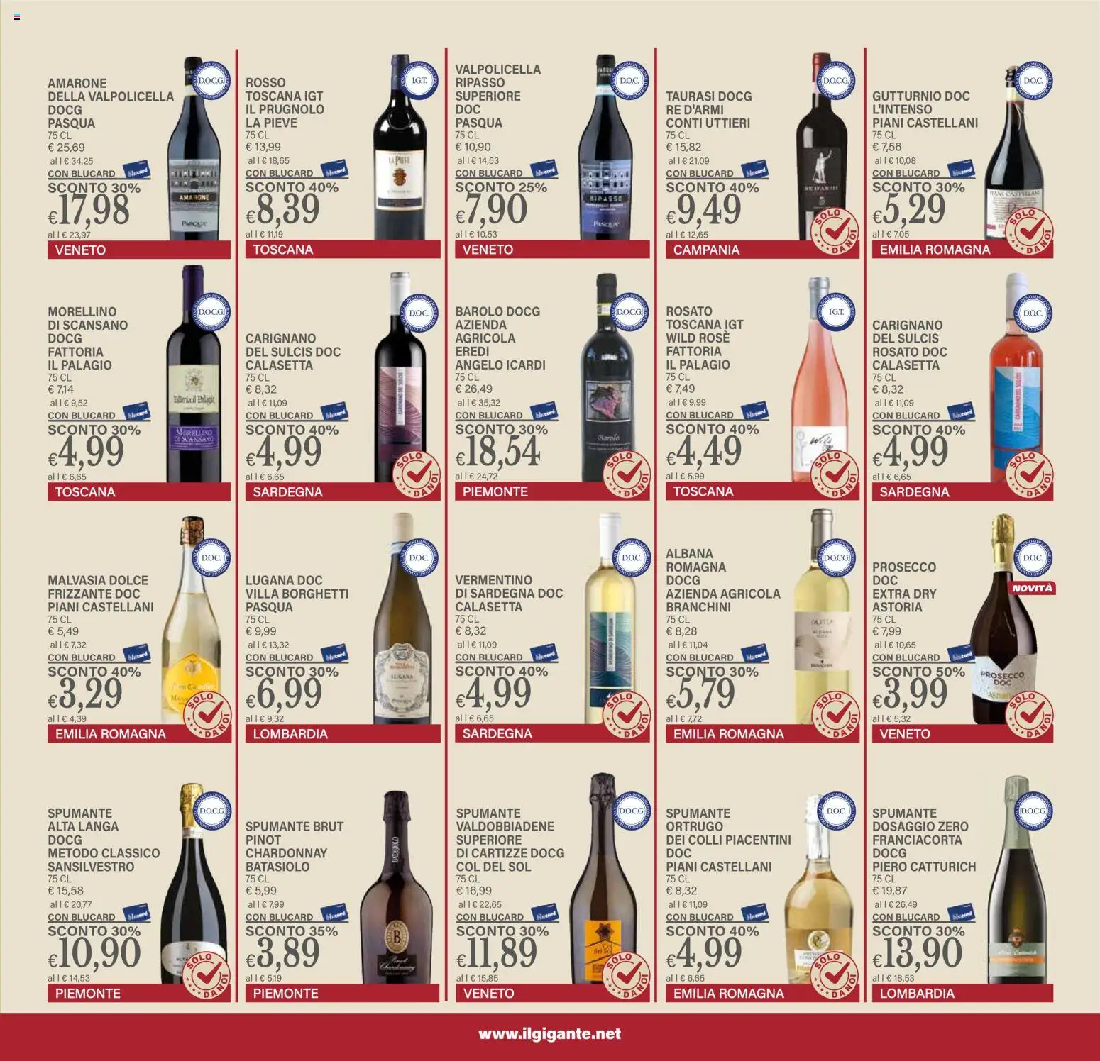 Volantino Il Gigante del 24.11.2025 | Pagina: 21 | Prodotti: Prosecco, Spumante