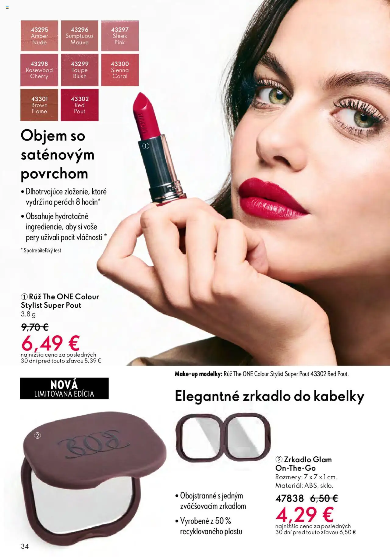 Nové Oriflame akcie – leták je platný od 22.10.2025 | Strana: 34 | Produkty: Zrkadlo