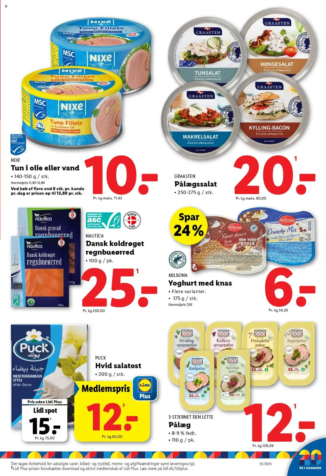 Lidl Tilbudsavis gyldig fra 10.08.2025 | Side: 5 | Produkter: Yoghurt, Olie, Pålæg, Tun