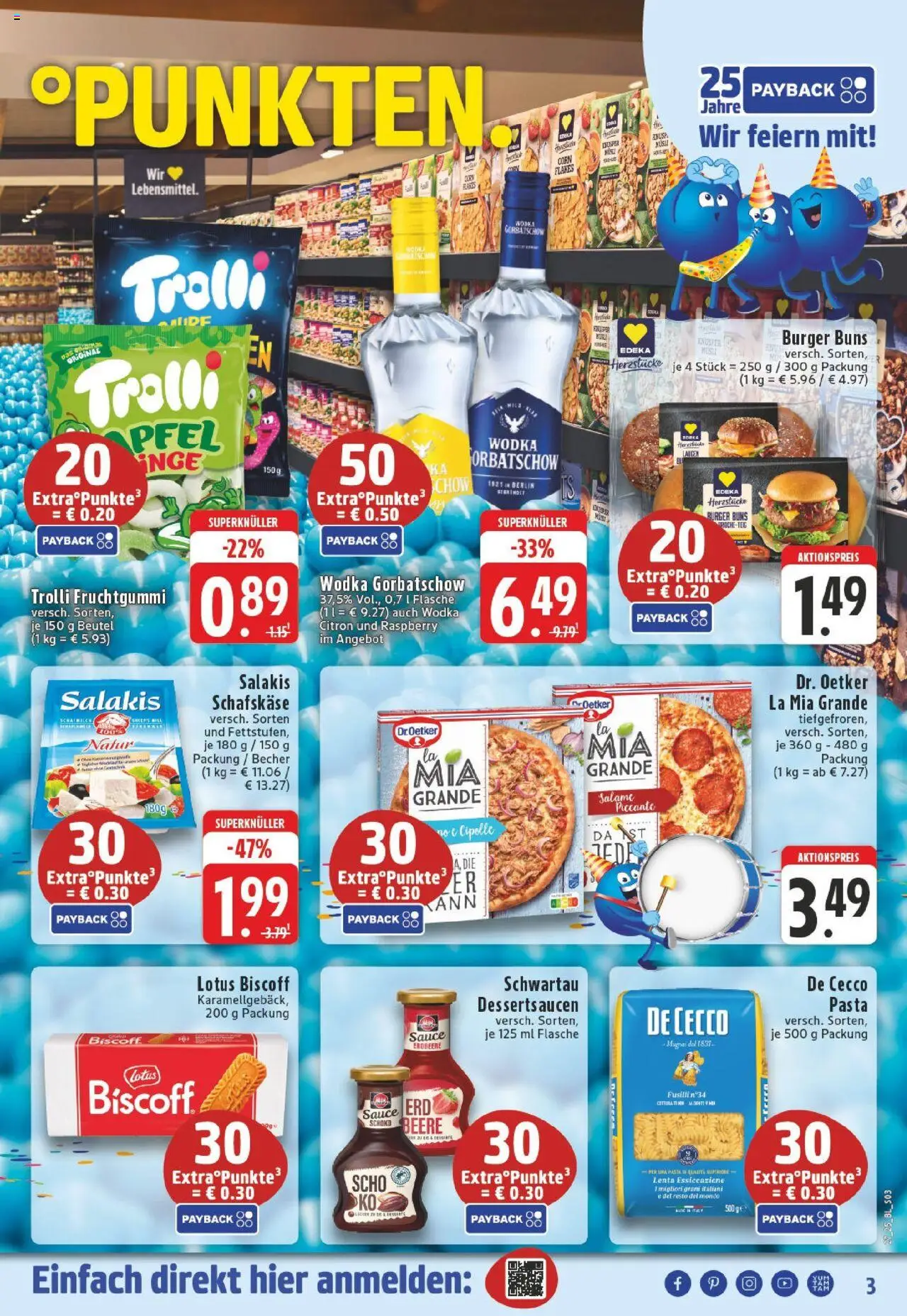 Edeka prospekt Mönchengladbach	 - gültig ab dem 29.06.2025 | Seite: 3 | Produkte: Wodka gorbatschow, Pasta, Pizza, Vodka