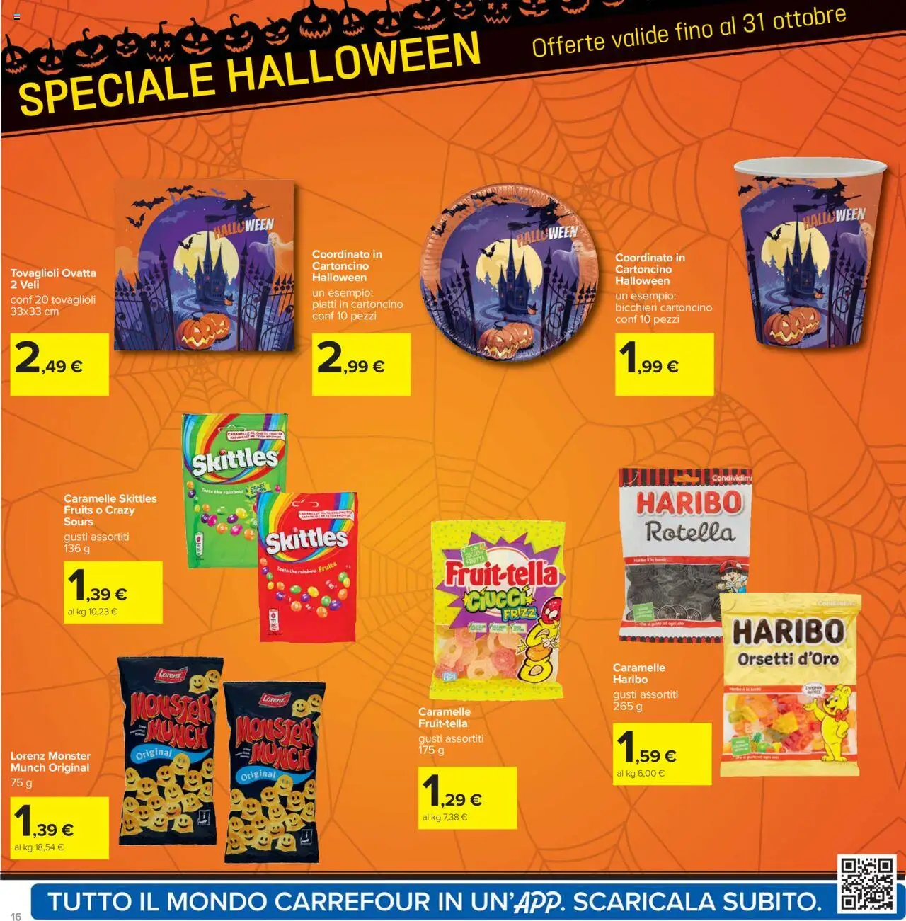 Volantino Carrefour del 23.10.2025 | Pagina: 16 | Prodotti: Caramelle, The
