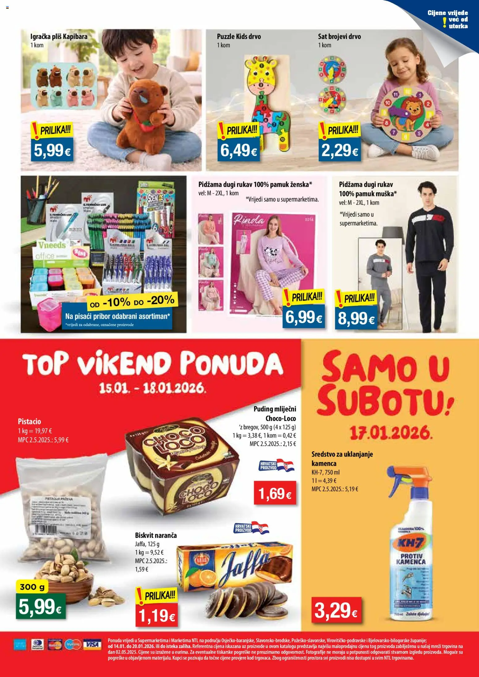 NTL katalog | vrijedi od 14.01.2026 | Stranica: 9 | Proizvodi: Puding, Pidžama, Luk, Sat