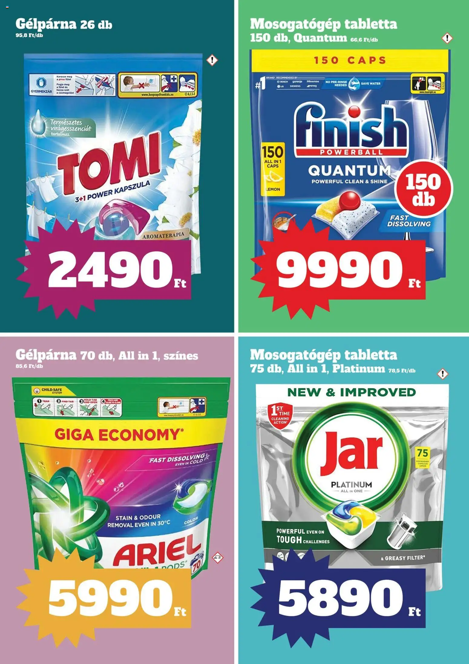 Family Diszkont akciós ujság - amely érvényes a következő dátumtól: 09.04.2026 | Oldal: 19 | Termékek: Ariel, Mosogatógép, Mosogatógép tabletta