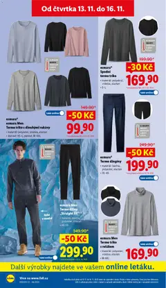 Náhled letáku esmara Men Termo džíny „Straight Fit“, materiál: bavlna, polyester, elastan, 48-56 od 13.11.2025 | Strana: 36 | Produkty: Džíny, Termo triko