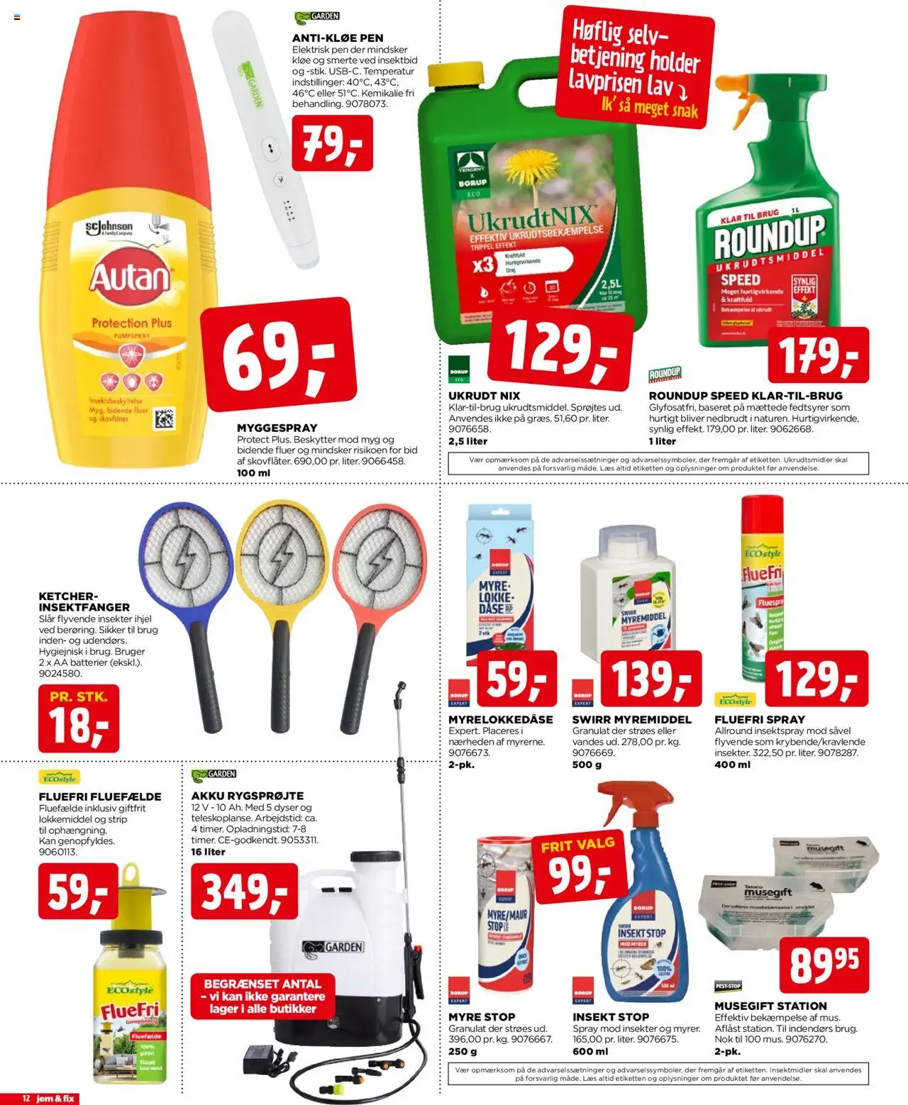 Jem & fix Tilbudsavis gyldig fra 29.06.2025 | Side: 12 | Produkter: Batterier, Søm