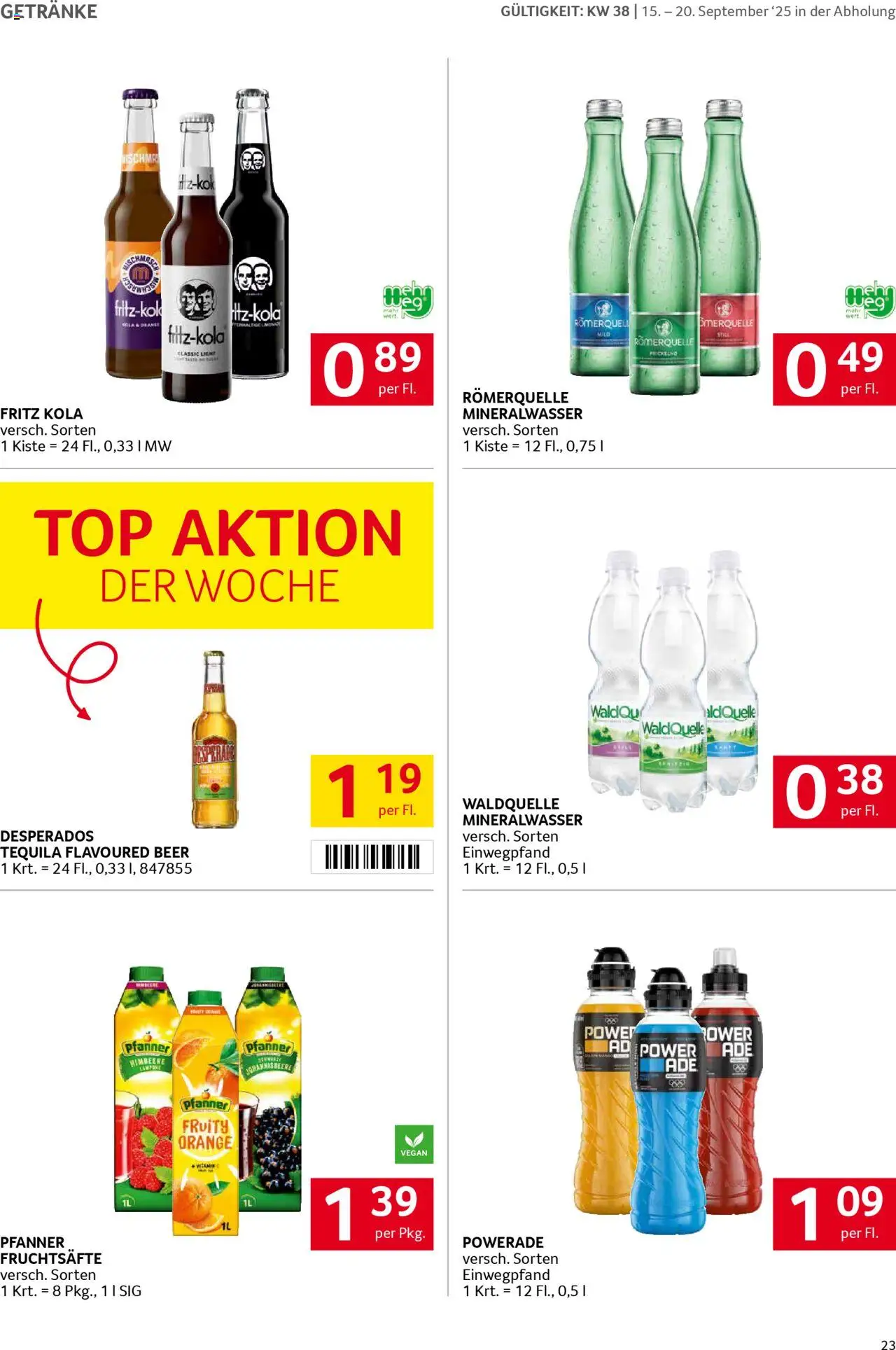 Transgourmet Flugblatt gültig ab 14.09.2025 | Seite: 23