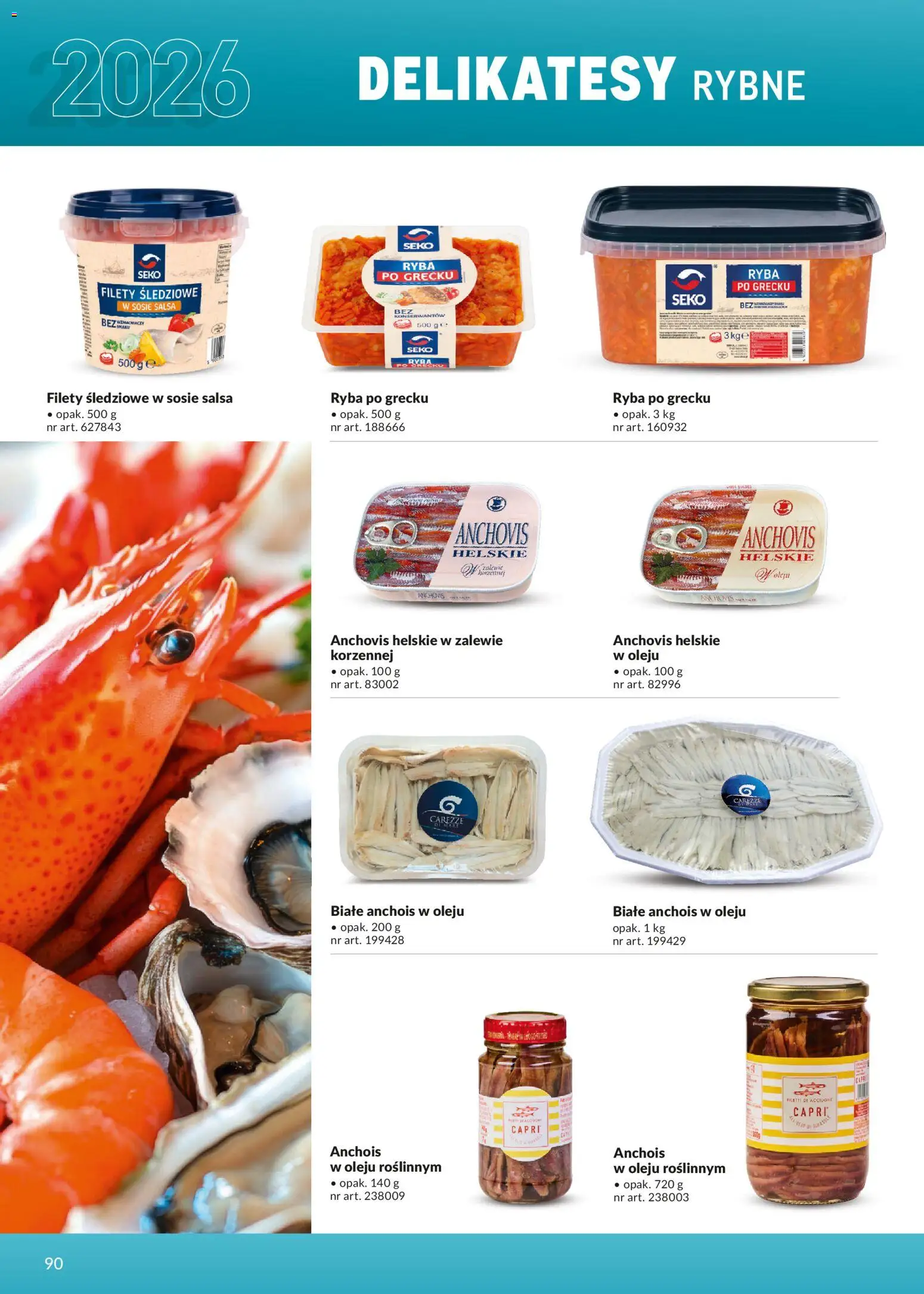 Makro Gazetka - Ultra fresh od 01.03.2026 | Strona: 90 | Produkty: Anchois, Delikatesy, Ryba po grecku, Ryba