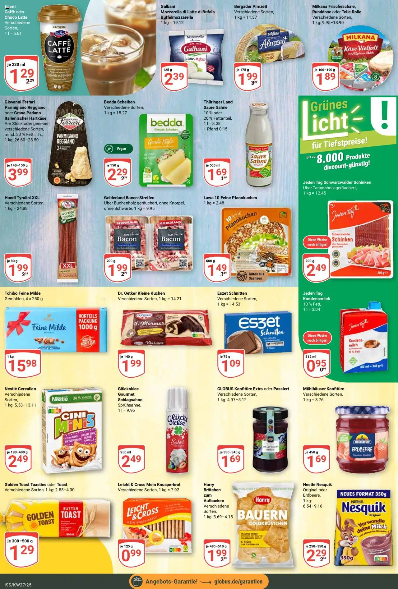 Globus Prospekt 	 - gültig ab dem 30.06.2025 | Seite: 14 | Produkte: Nesquik, Milch, Käse, Kuchen