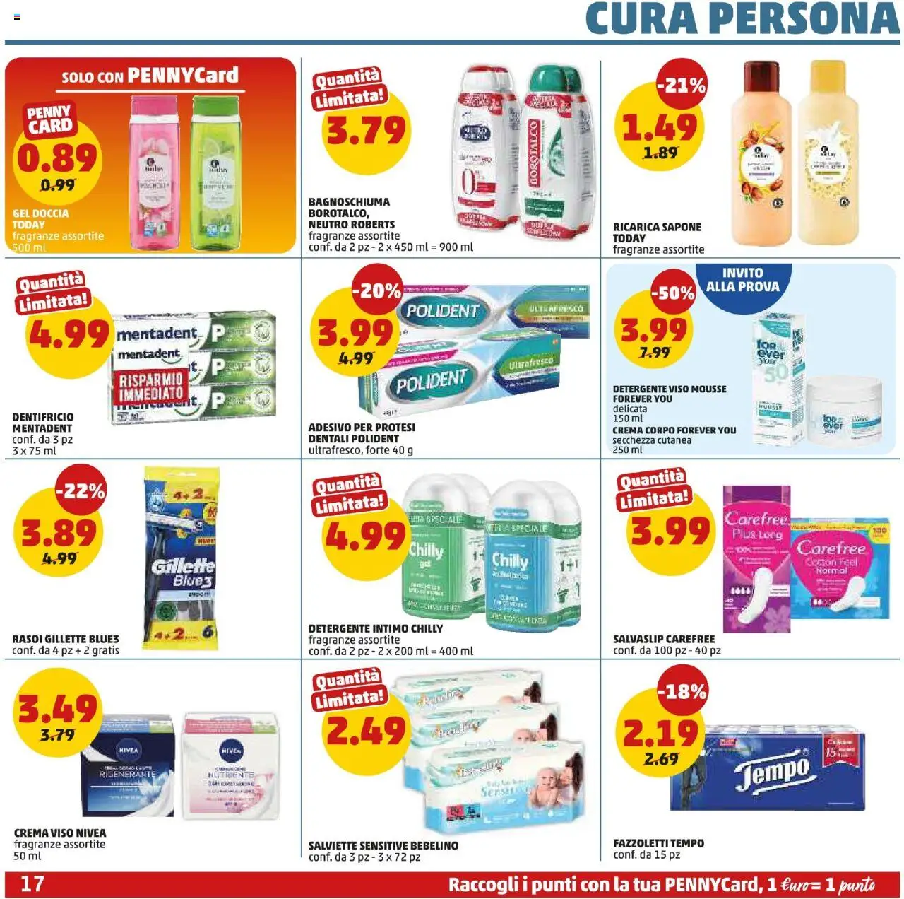 Volantino PENNY del 27.08.2025 | Pagina: 17 | Prodotti: Sapone, Bagnoschiuma, Detergente, Doccia