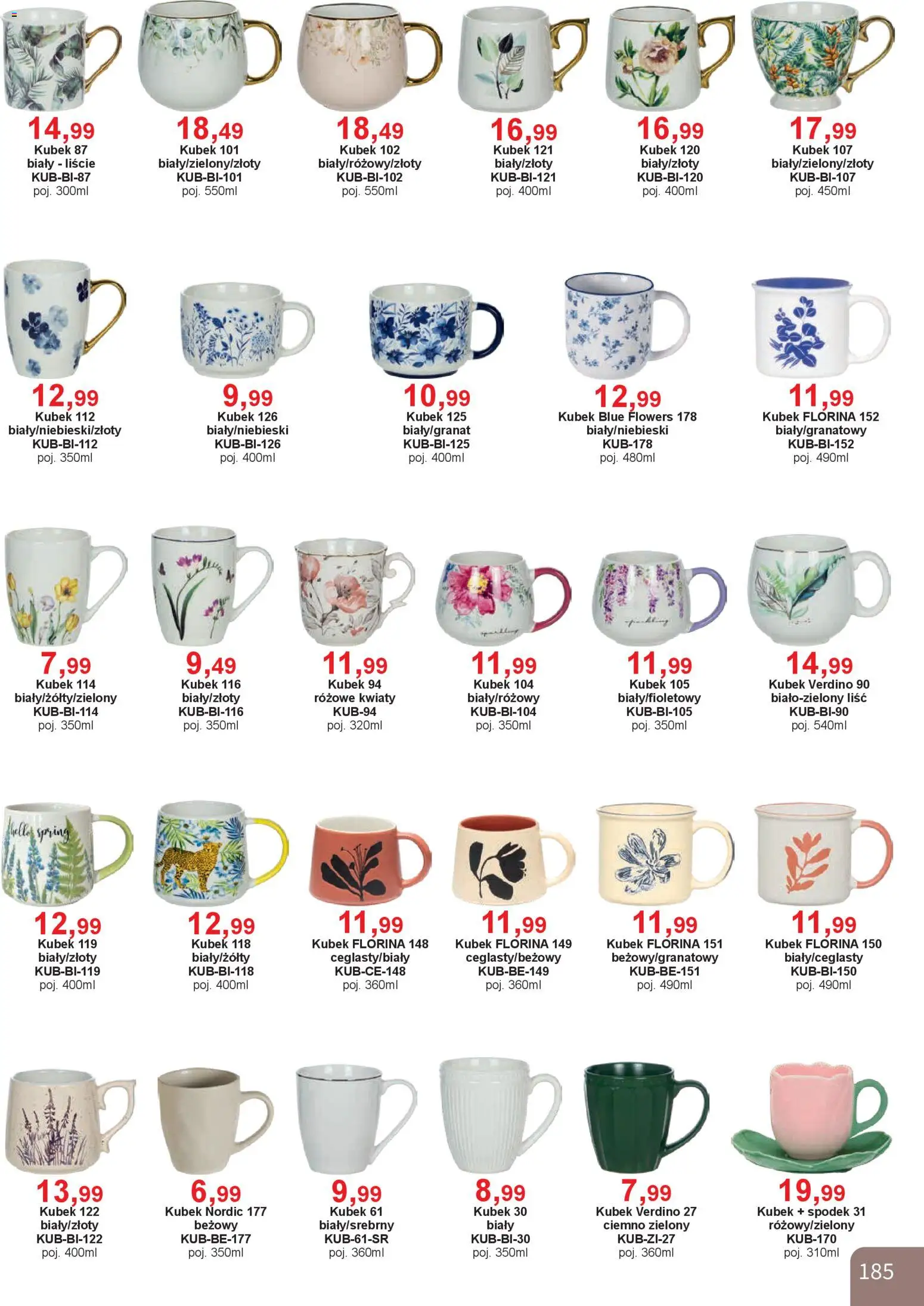 Bodzio Katalog od 01.01.2026 | Strona: 185 | Produkty: Kwiaty