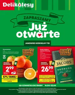 Pogląd oferty "Delikatesy Centrum gazetka - Janowiec Kościelny Otwarcie" - ważna od 16.04.2026