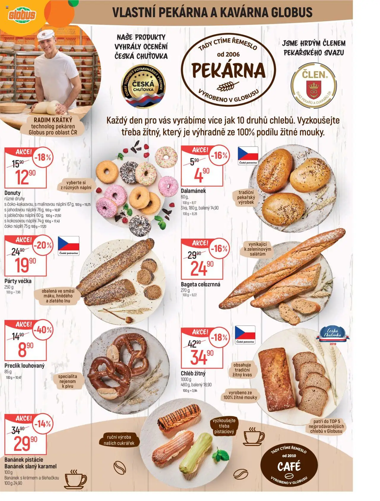 Globus leták - České Budějovice od 13.08.2025 | Strana: 7 | Produkty: Slaný karamel, Globus, Pekárna, Bageta