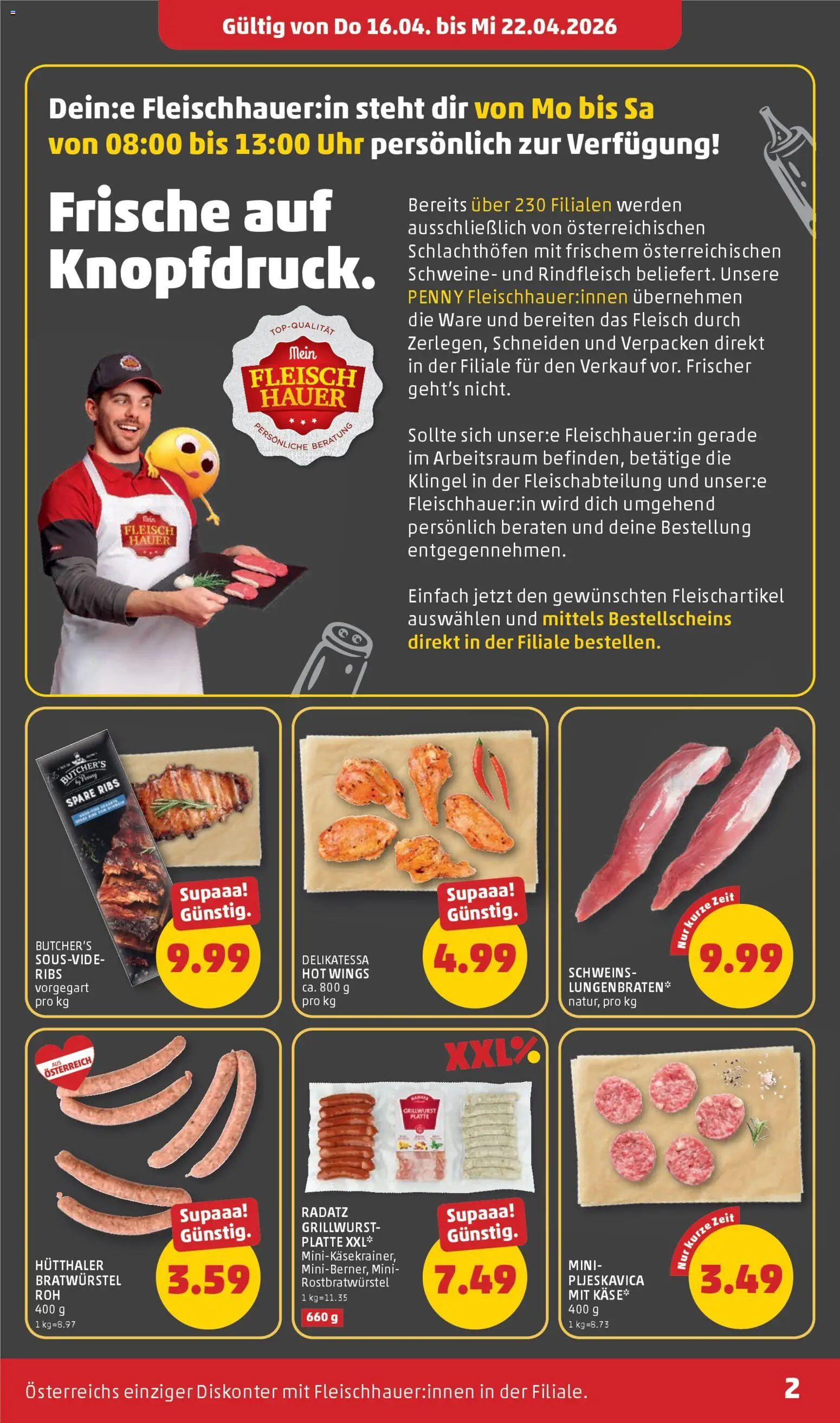Penny Markt Grillzeit ist die beste Zeit gültig ab 16.04.2026 | Seite: 2 | Produkte: Uhr, Rindfleisch