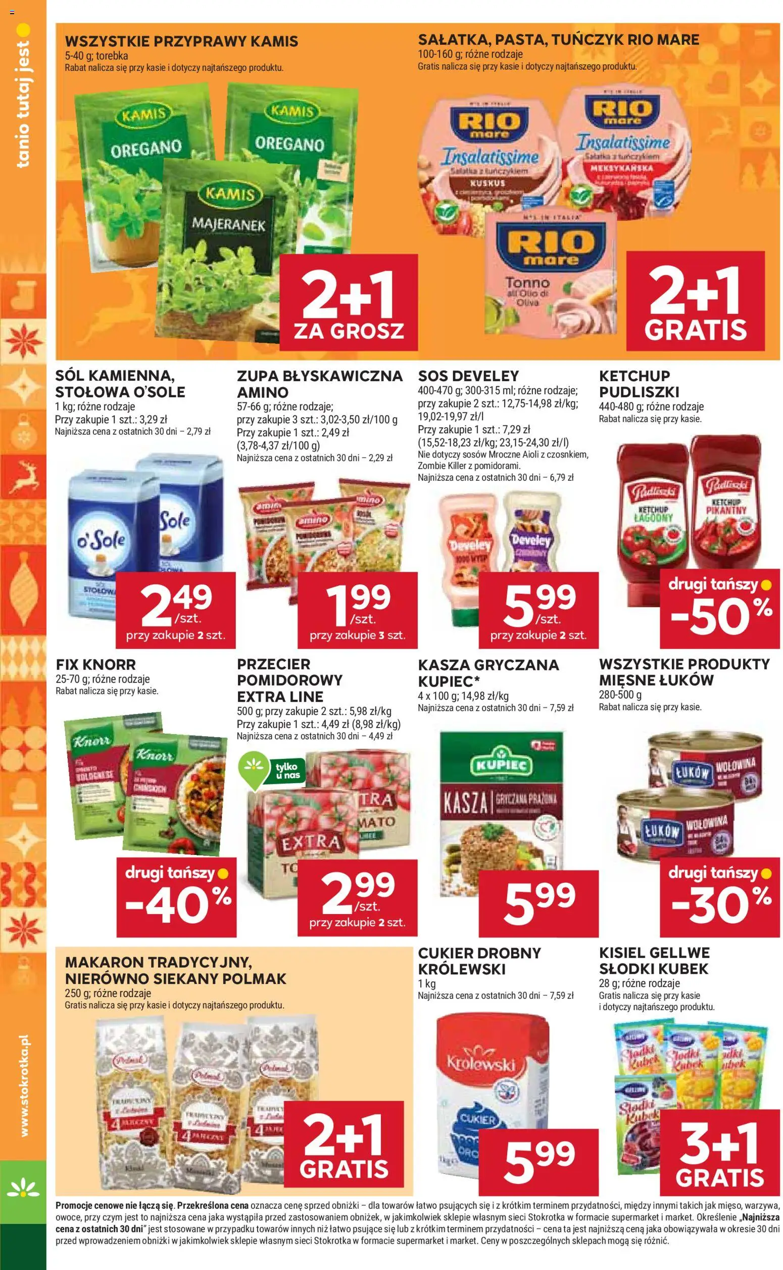 Stokrotka Gazetka - Market od 11.12.2025 | Strona: 18 | Produkty: Kasza, Makaron, Sałatka, Przyprawy