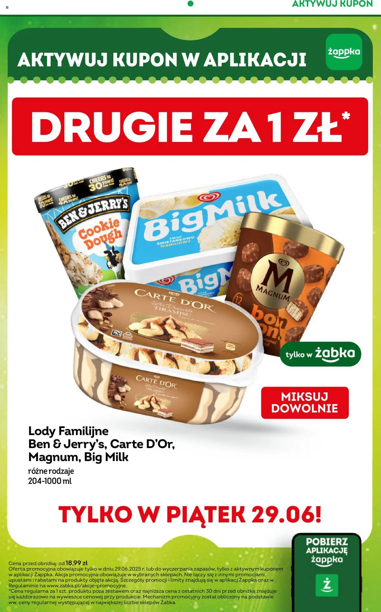 Żabka Gazetka od 18.06.2025 | Strona: 4 | Produkty: Napoje, Frytki