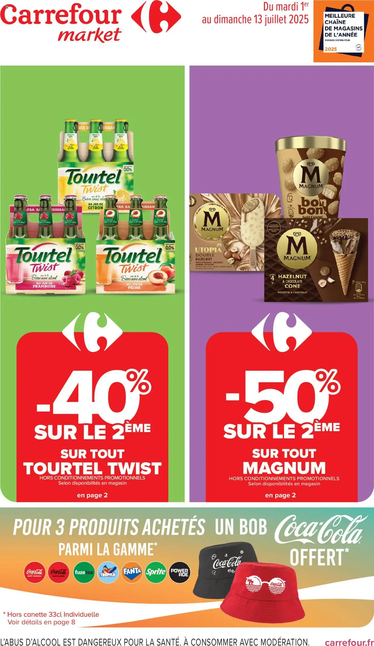  | Page: 1 | Produits: Alcool, Citron, Magnum glace, Coca cola