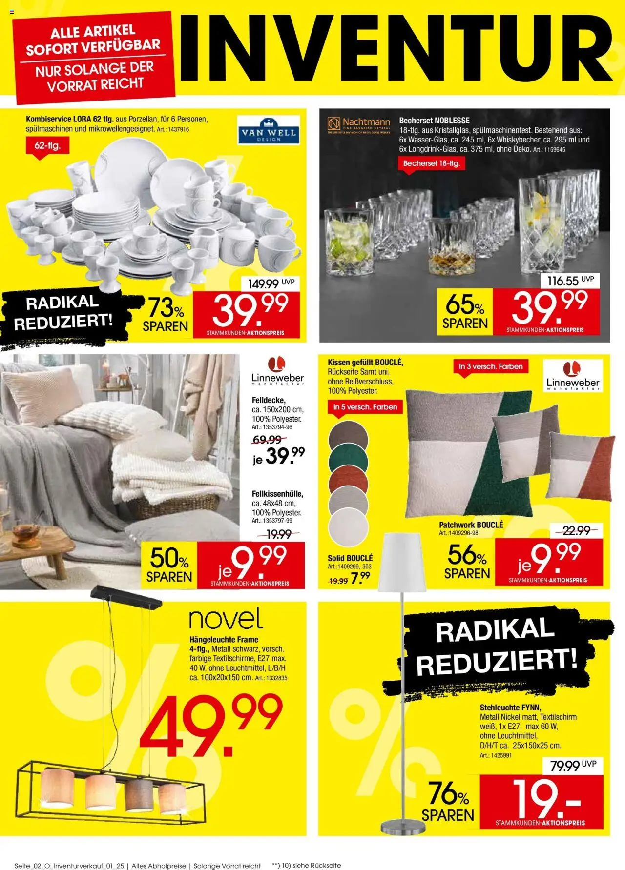 Zurbrüggen Großer Inventurverkauf – gültig ab 18.05.2025 | Seite: 2 | Produkte: Kissen