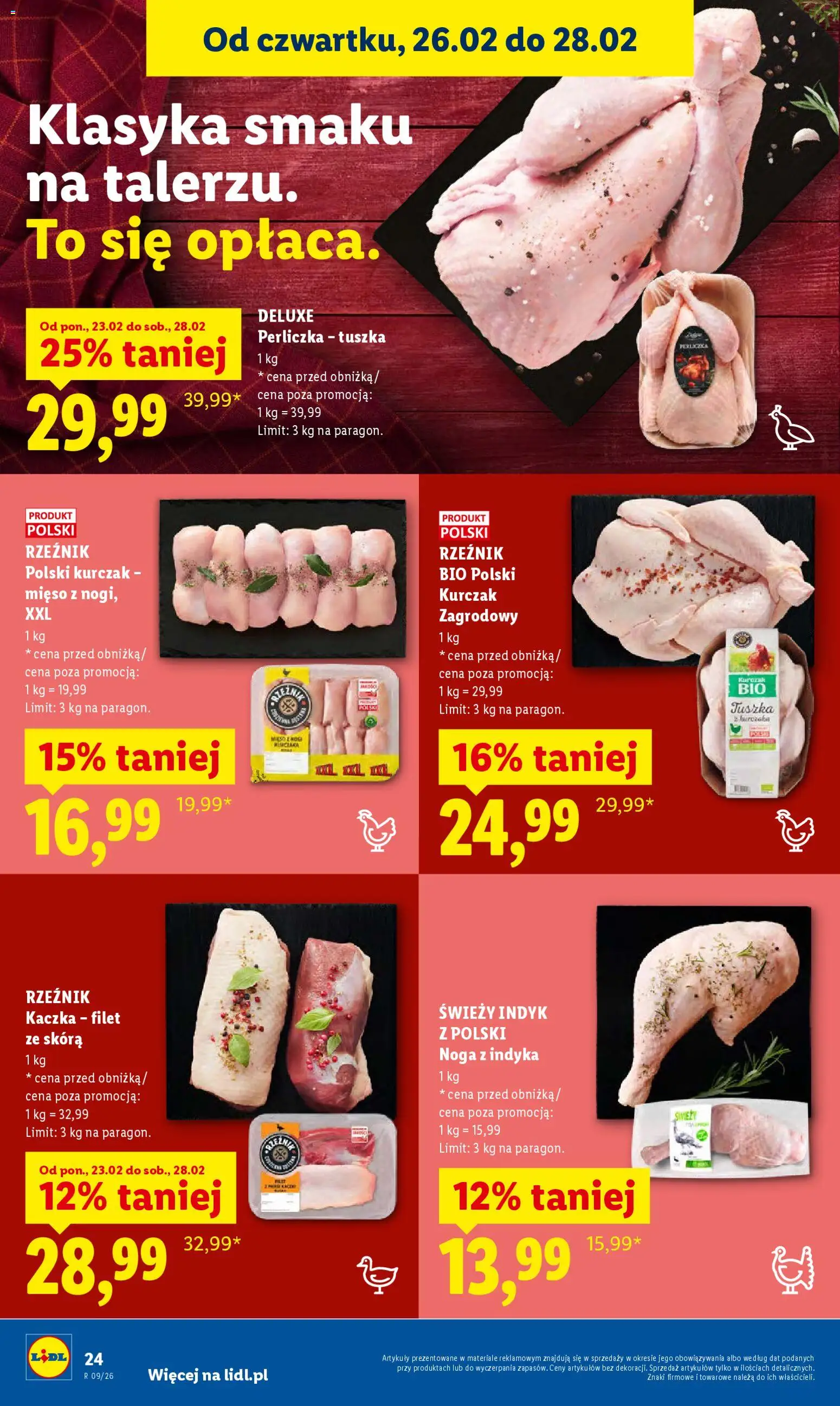 Lidl Polsko leták od 26.02.2026 | Strana: 24 | Produkty: Deluxe, Filet