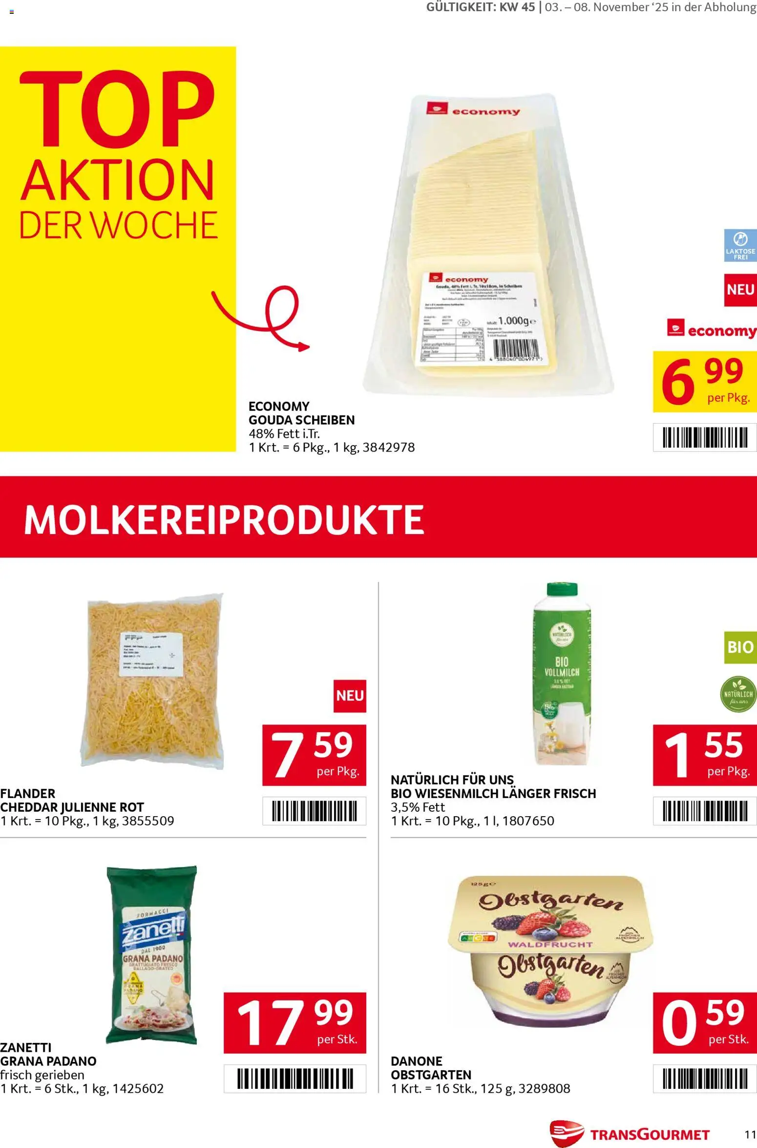 Transgourmet Flugblatt gültig ab 03.11.2025 | Seite: 11