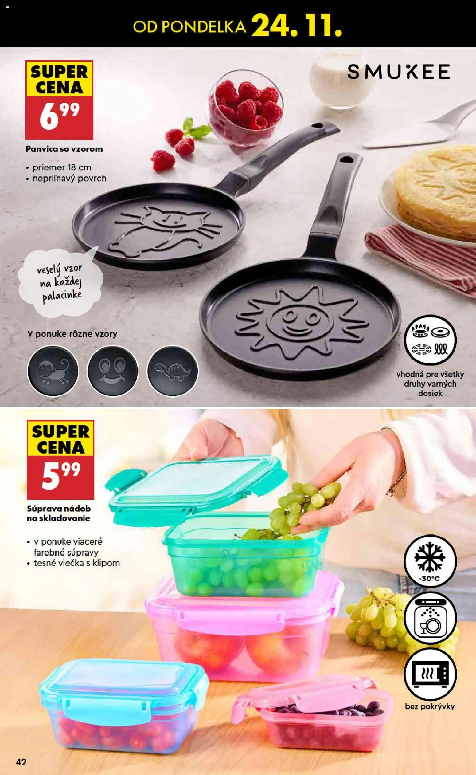 Nové Biedronka akcie – leták je platný od 20.11.2025 | Strana: 42 | Produkty: Panvica