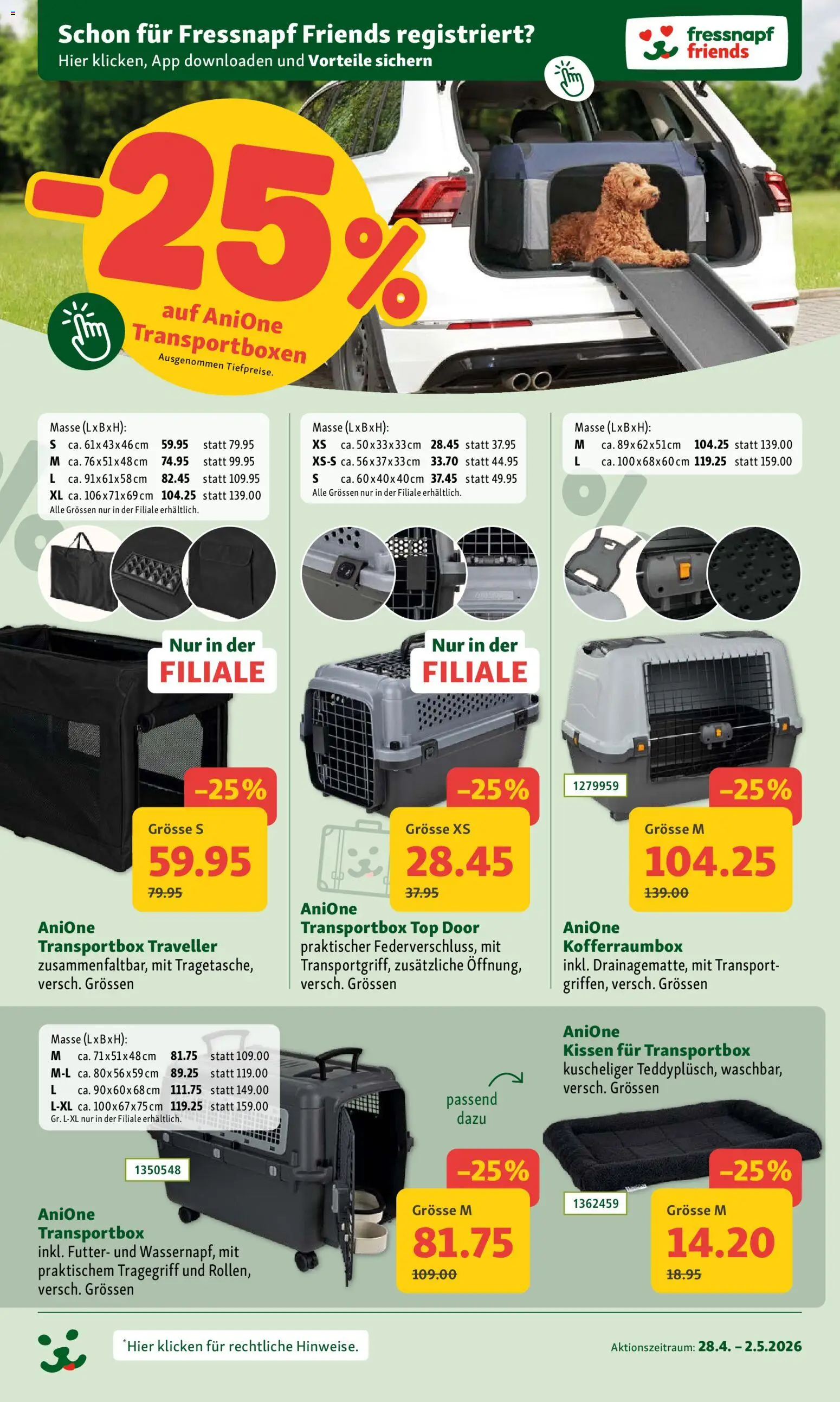 Fressnapf aktionen – gültig ab 28.04.2026 | Seite: 2 | Produkte: Kissen, Top