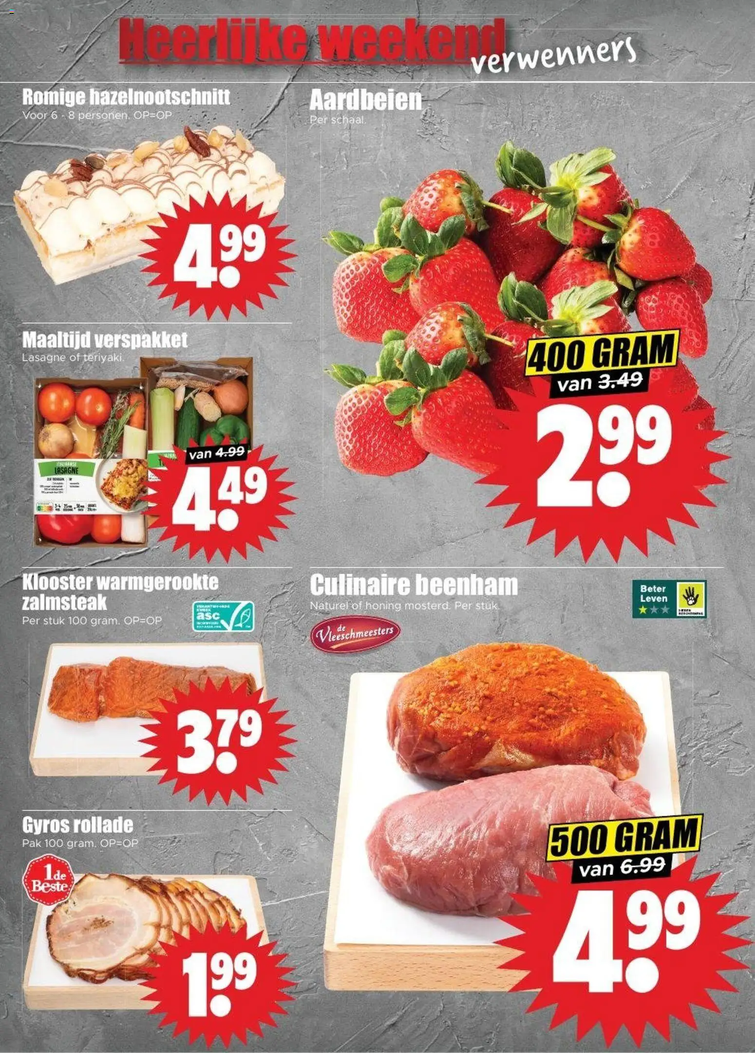 {H1} | Pagina: 32 | Producten: Aardbeien, Lapzselatin, Lasagne