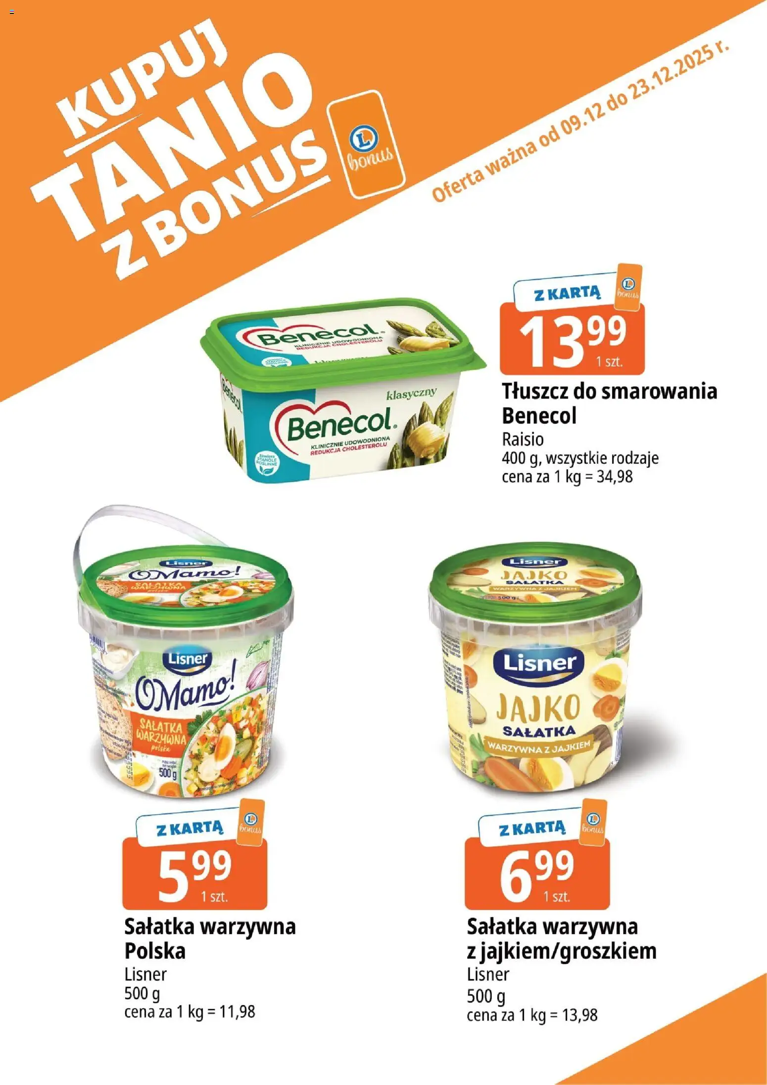 E.Leclerc Gazetka - Tychy kupony dodatkowe od 09.12.2025 | Strona: 7 | Produkty: Karta, Sałatka